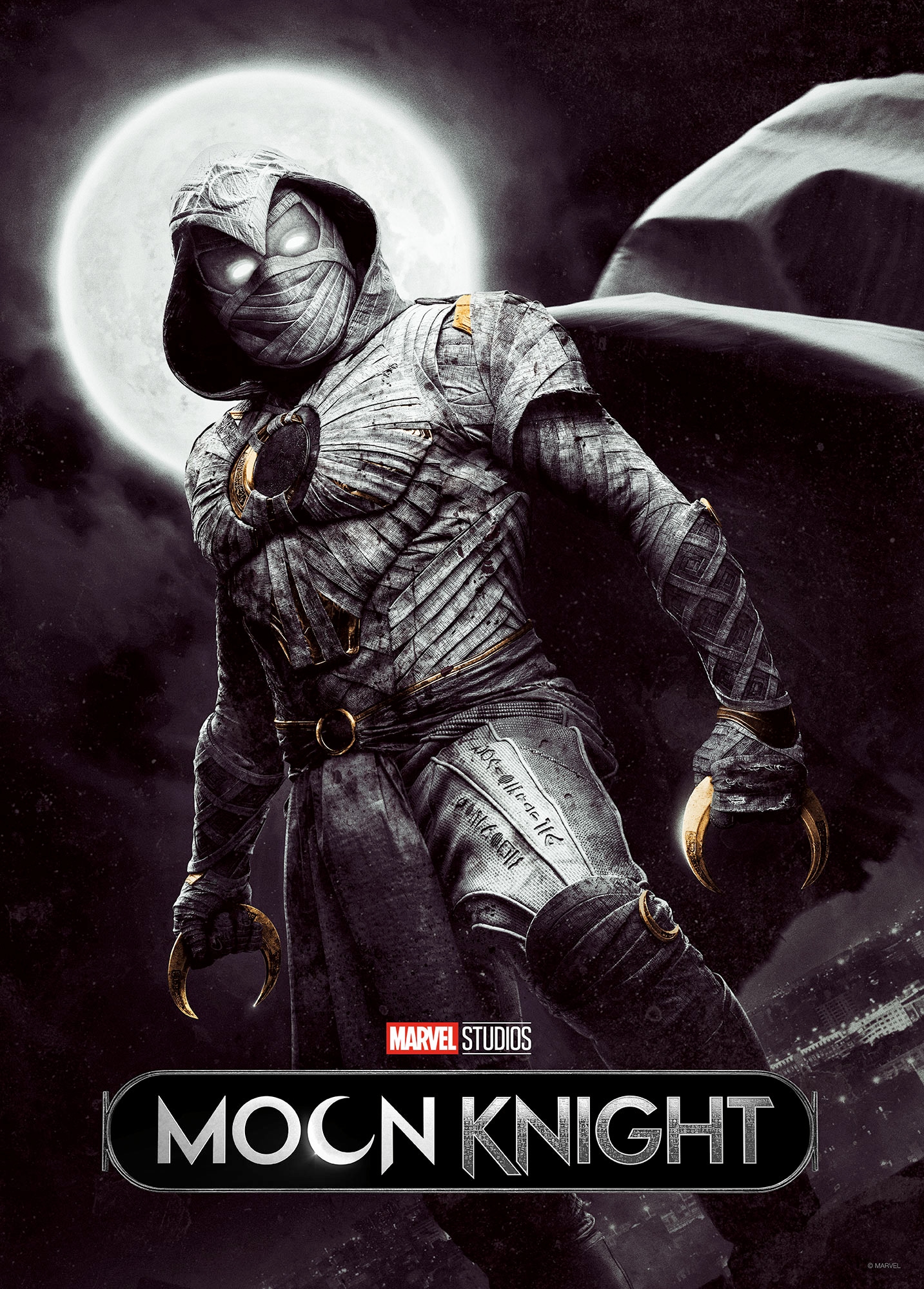 Komar Wandbild »Moon Knight Lunar Cycle«, Disney, (Set, 1 St.), 40 x 50 cm (Breite x Höhe) - Kinderzimmer, Dekoration