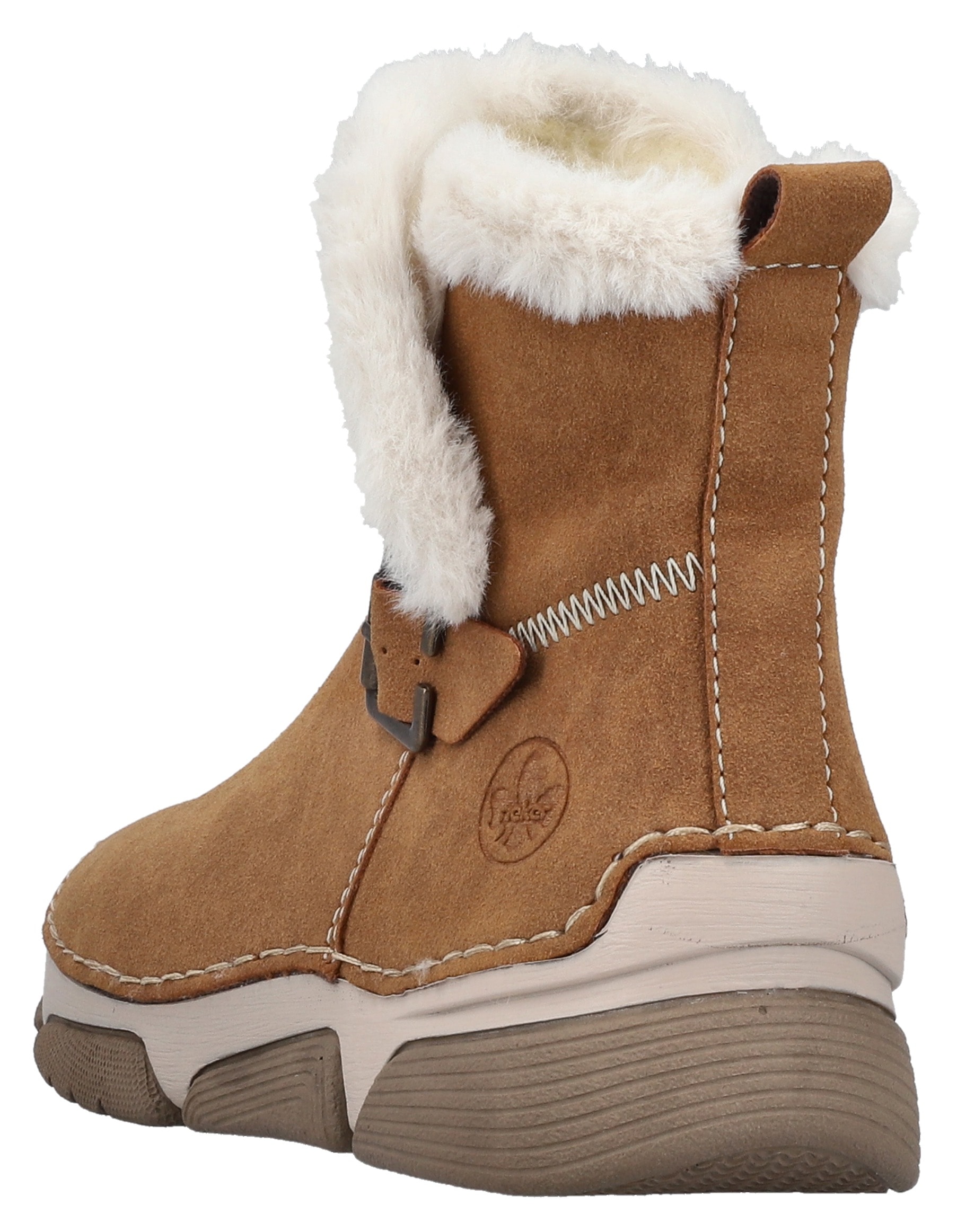 Rieker Winterboots  Winterstiefelette, Reißverschluss-Boots mit Zierschnalle