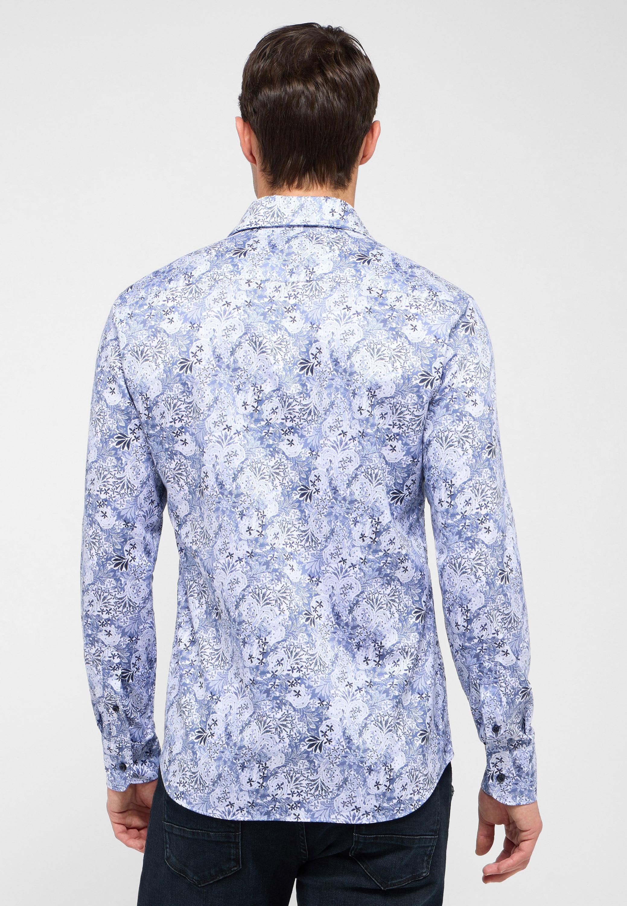 Eterna Langarmhemd »SLIM FIT« EASY IRON (bügelleicht)