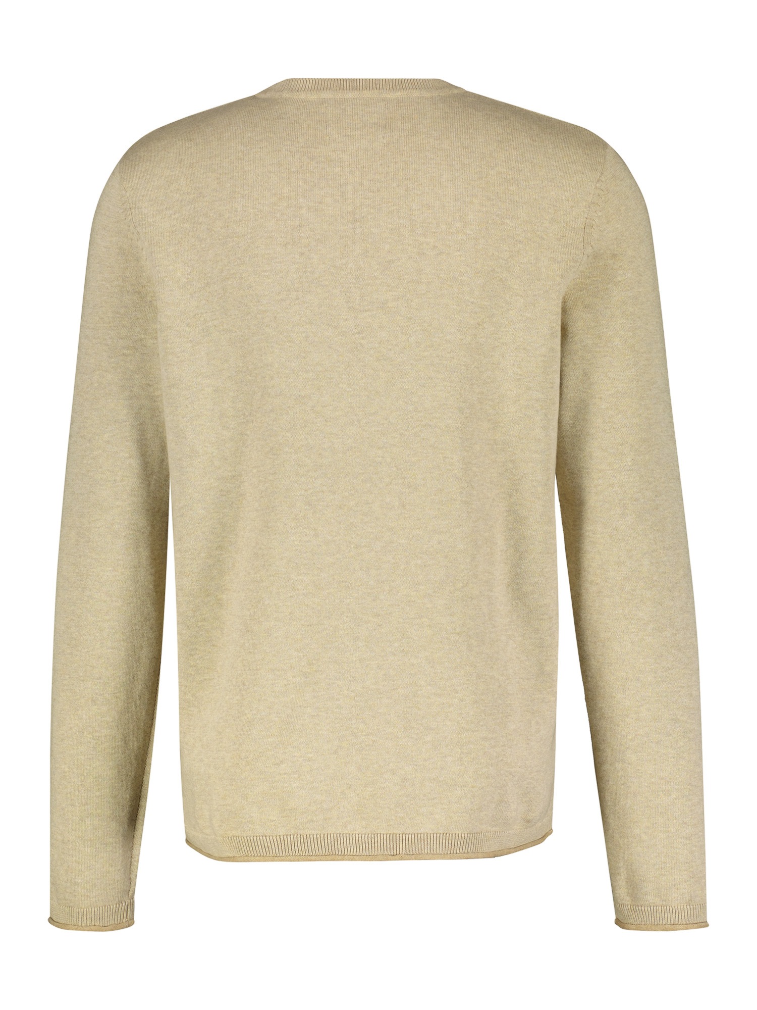 LERROS Strickpullover »LERROS Rundhalspullover, Flachstrick«