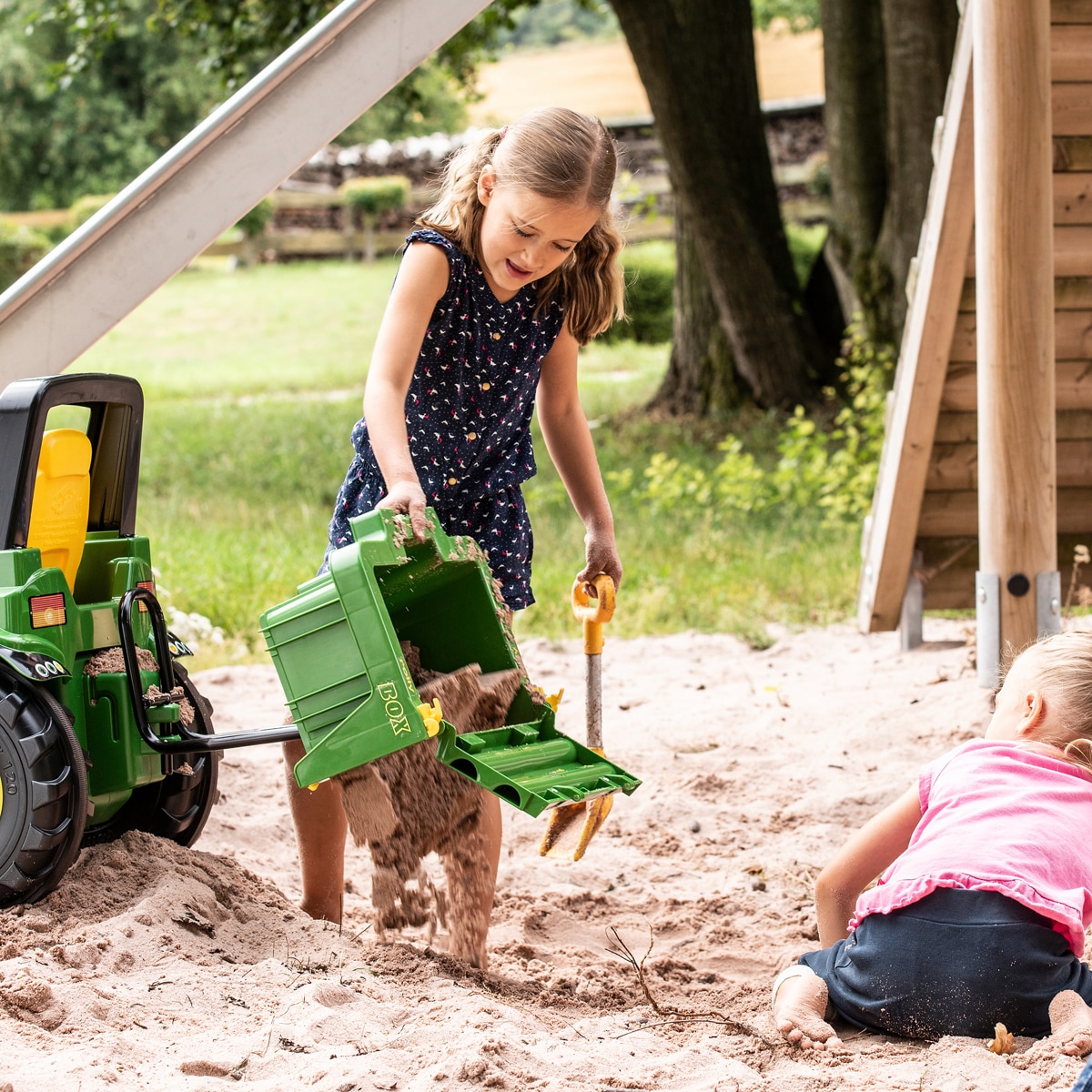 Rolly Toys Kinderfahrzeug-Anhänger, Anhängerbox für Tretfahrzeug