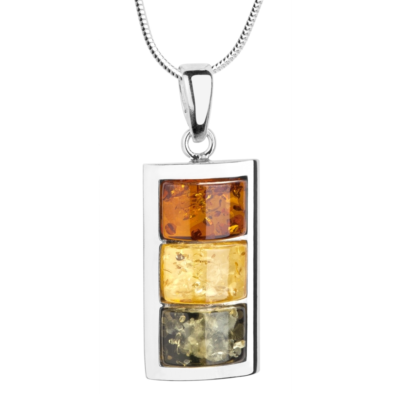 OSTSEE-SCHMUCK Kette mit Anhänger »- Miranda - Silber 925/000 - Bernstein«
