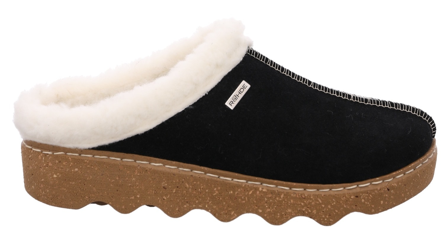 Rohde »FOGGIA-D«  Hausschuh, Clog mit herausnehmbarer Innensohle aus Lammwolle