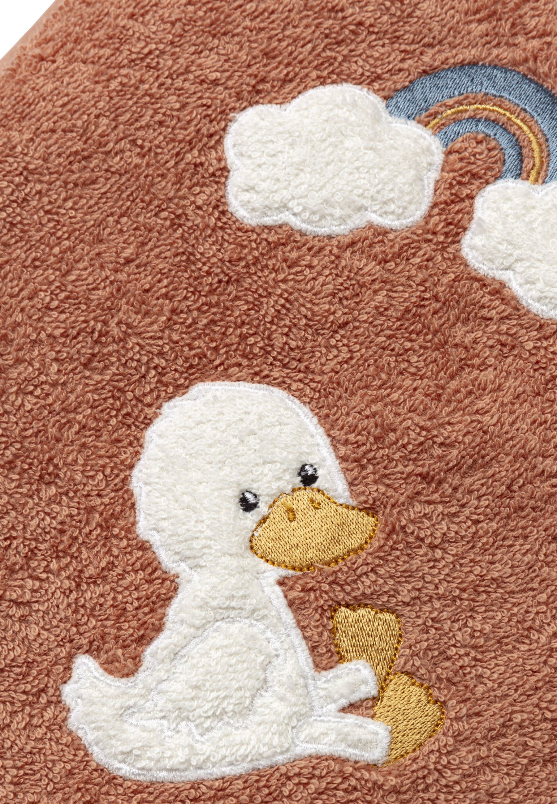 Sterntaler® Kapuzenhandtuch »Kapuzenbadetuch 100x100 cm ENTE Edda«, (1 St.)