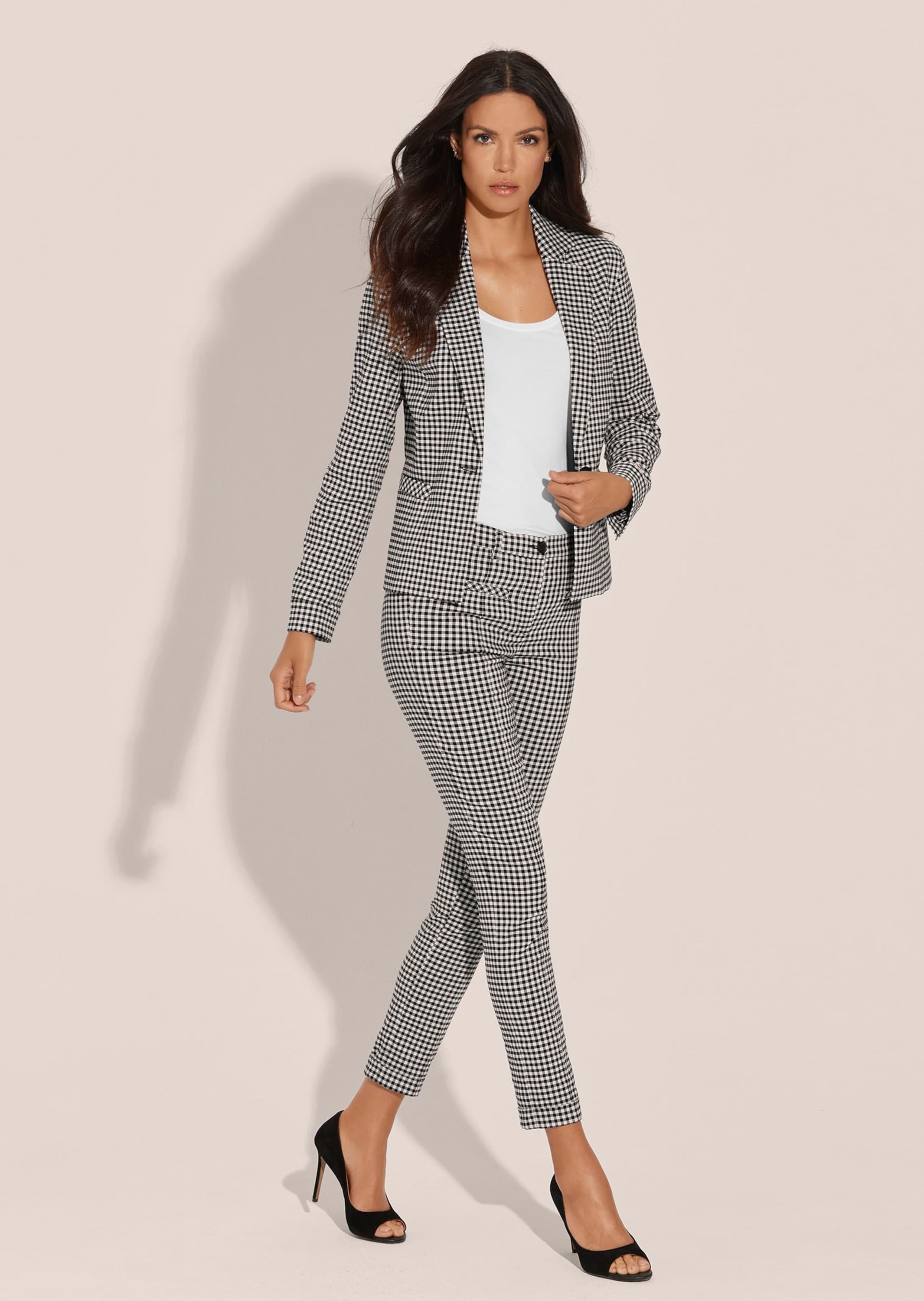 MADELEINE Jackenblazer »Blazer Blazer in feinem Vichy-Karo«