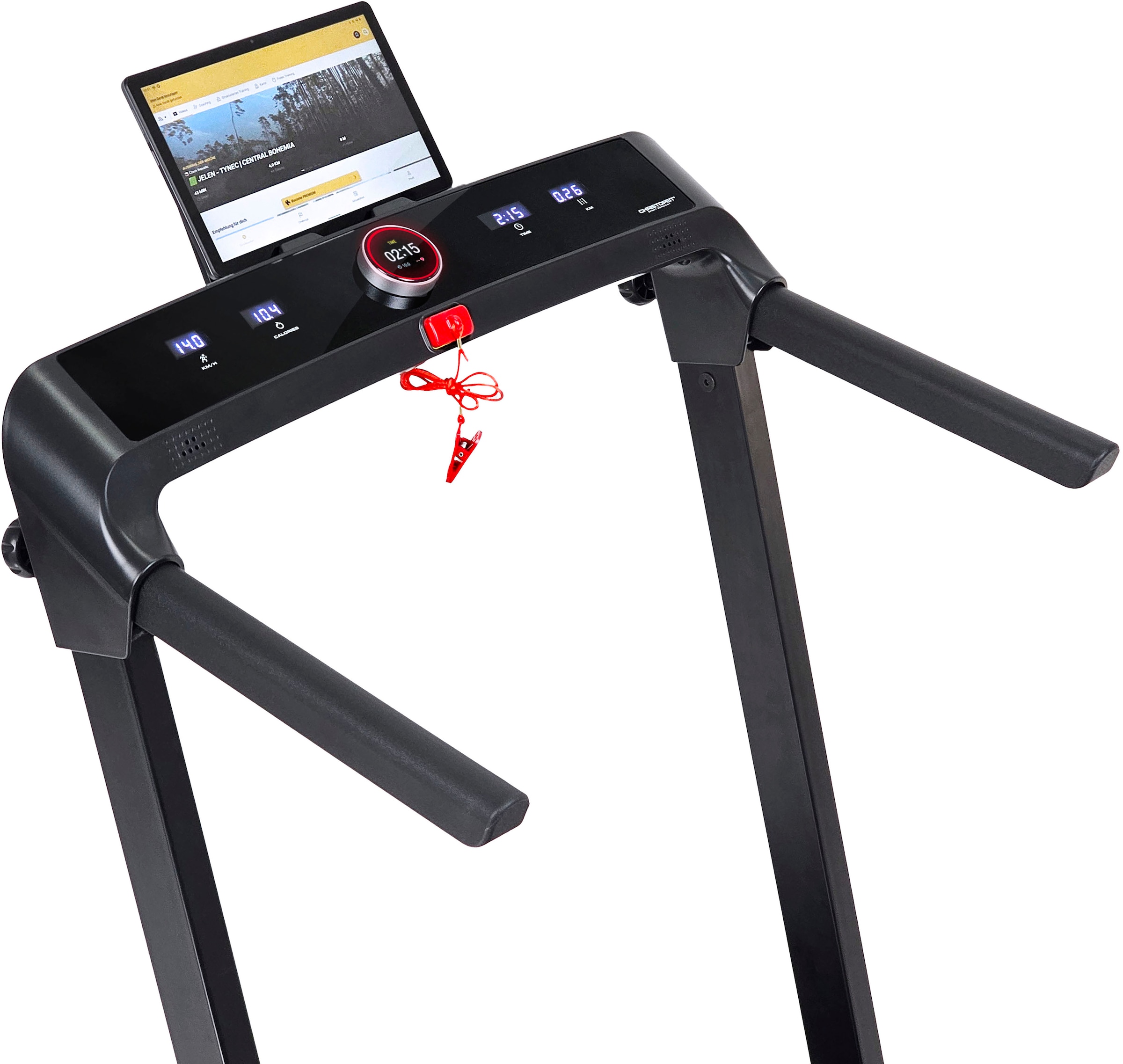 Christopeit Sport® Laufband »2 in 1«, (1 tlg., inkl. Bluetooth-Musikboxen), bis max. 14 km/h, klappbar