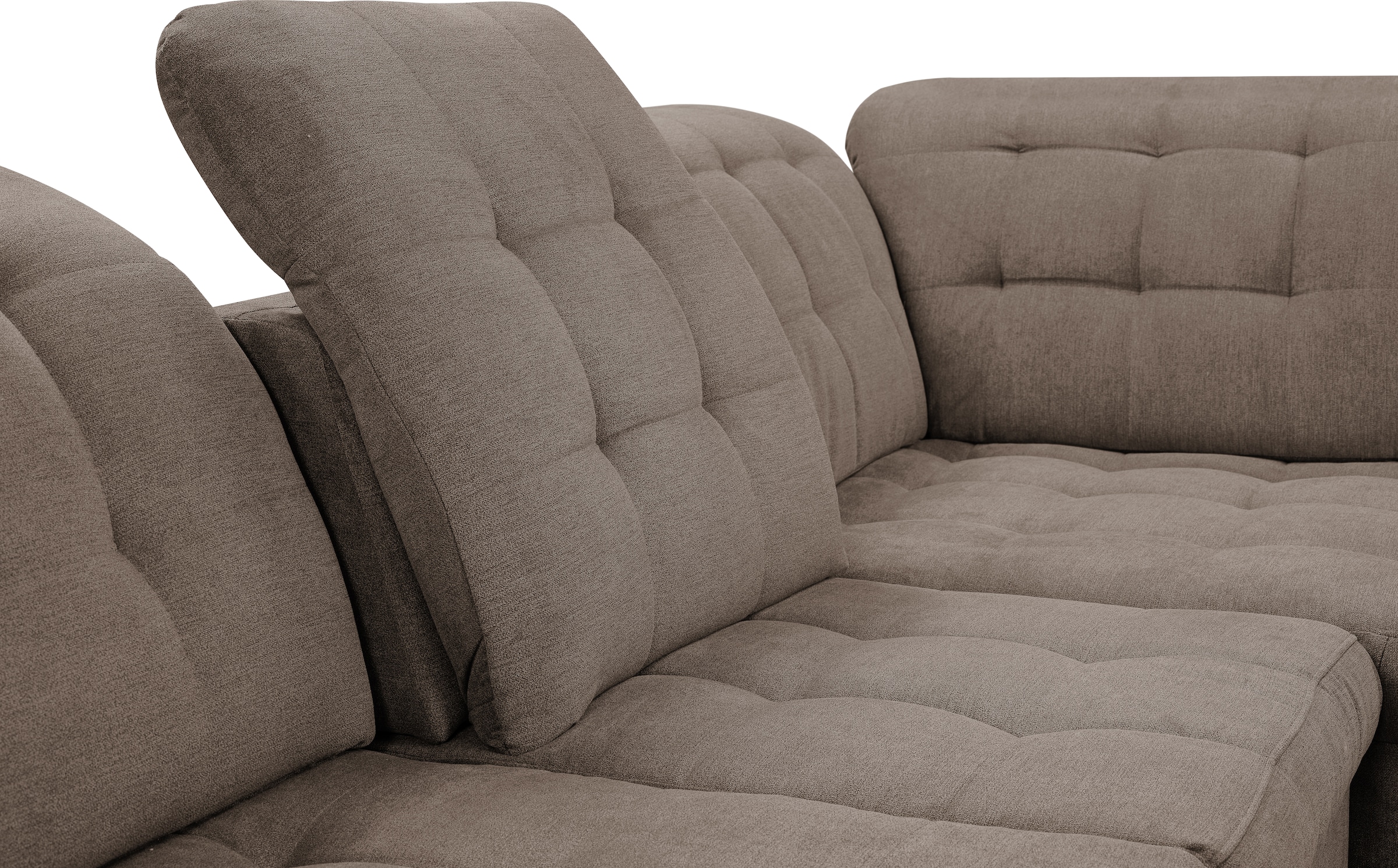 WERK2 Wohnlandschaft »Kordula-New Multifunktion Couch, Breite 332cm, U-Form«, Sofa in U-Form mit Schlaffunktion & Bettkasten, Schlafcouch