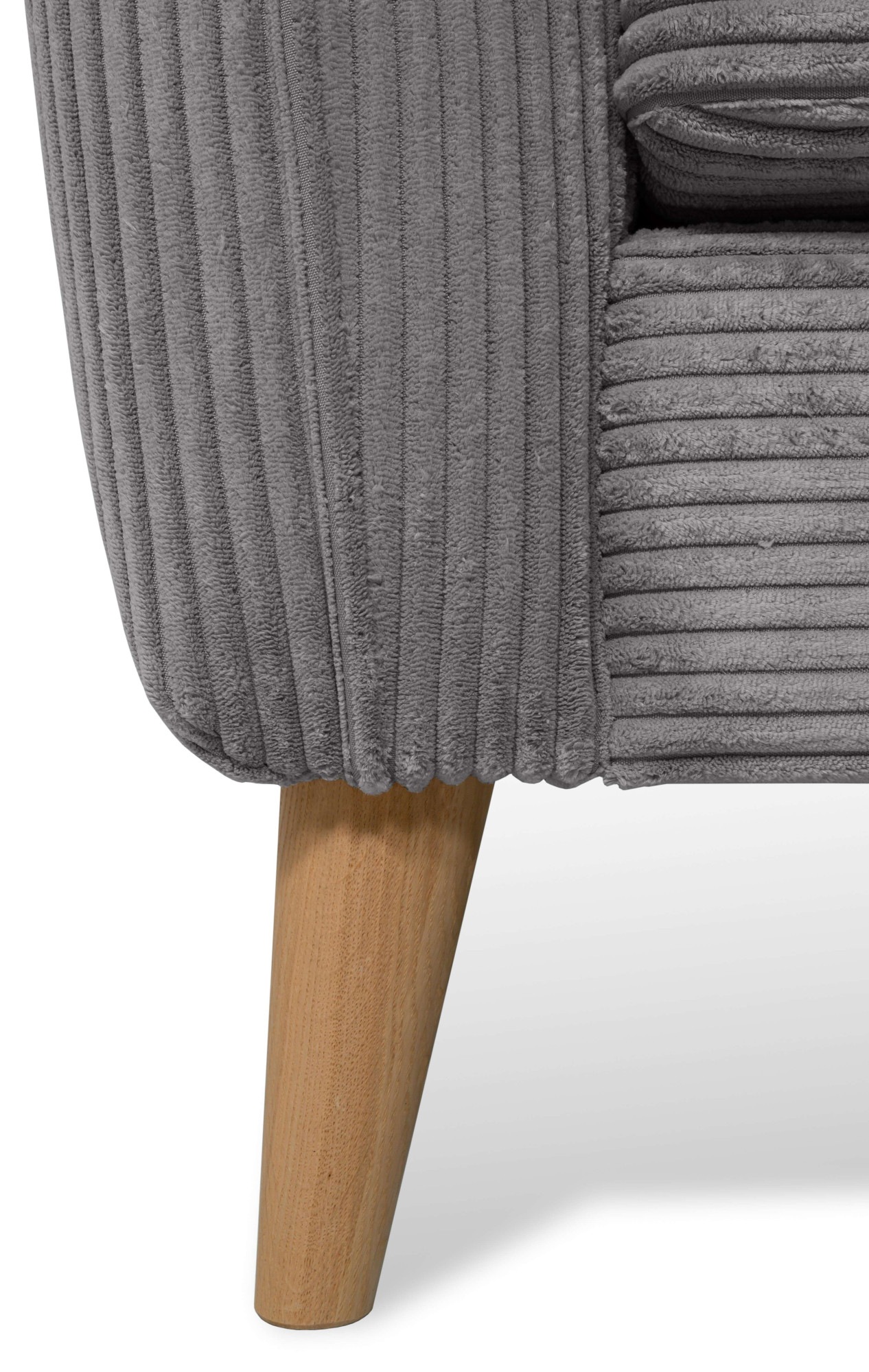 Home affaire Ecksofa »MARSEILLE 278/202 cm, L-Form, Ottom. rechts/links«, Massivholzbeine aus Eiche, in verschieden Bezügen und Farbvarianten
