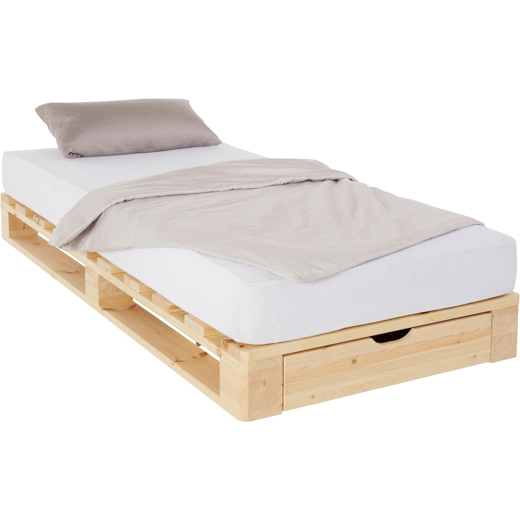 Home affaire Palettenbett »"ALASCO " BESTSELLER! Mit Schublade«