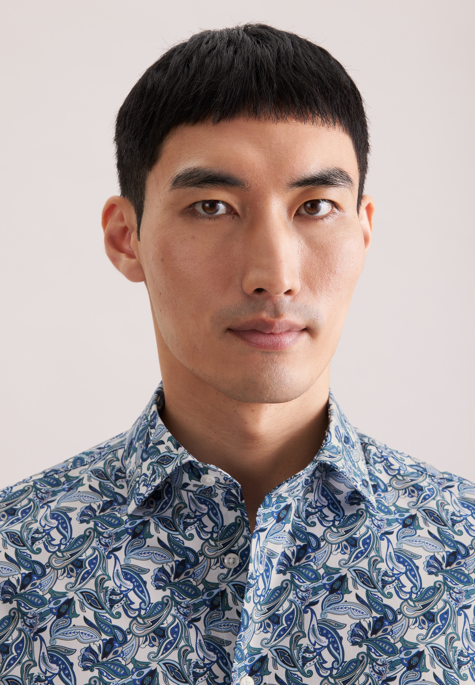 seidensticker Businesshemd »Schwarze Rose« Slim 1/1 Kentkragen Druck