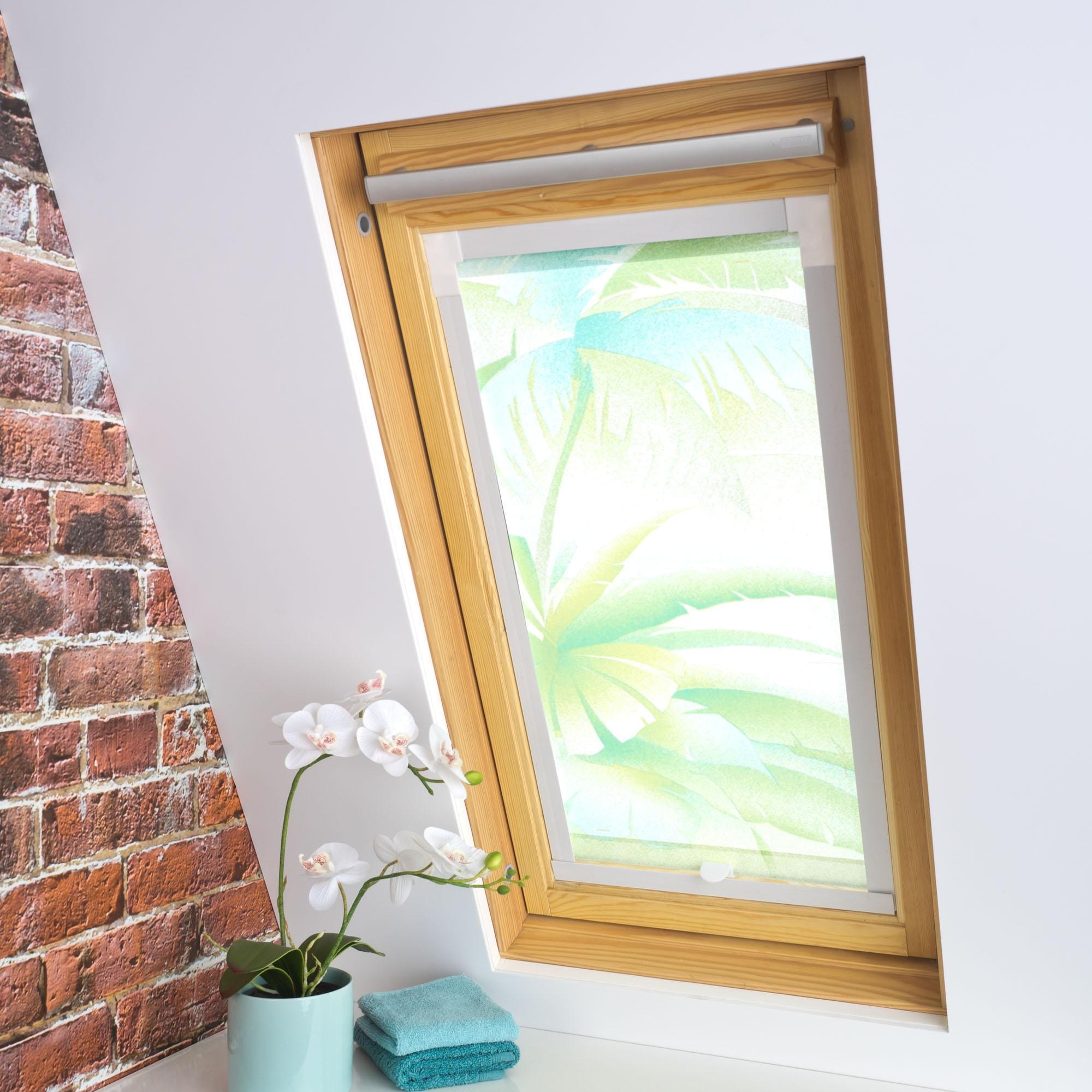 Liedeco Dachfensterrollo »Dekor«, Lichtschutz, in Führungsschienen, Dachfensterrollo Dekor