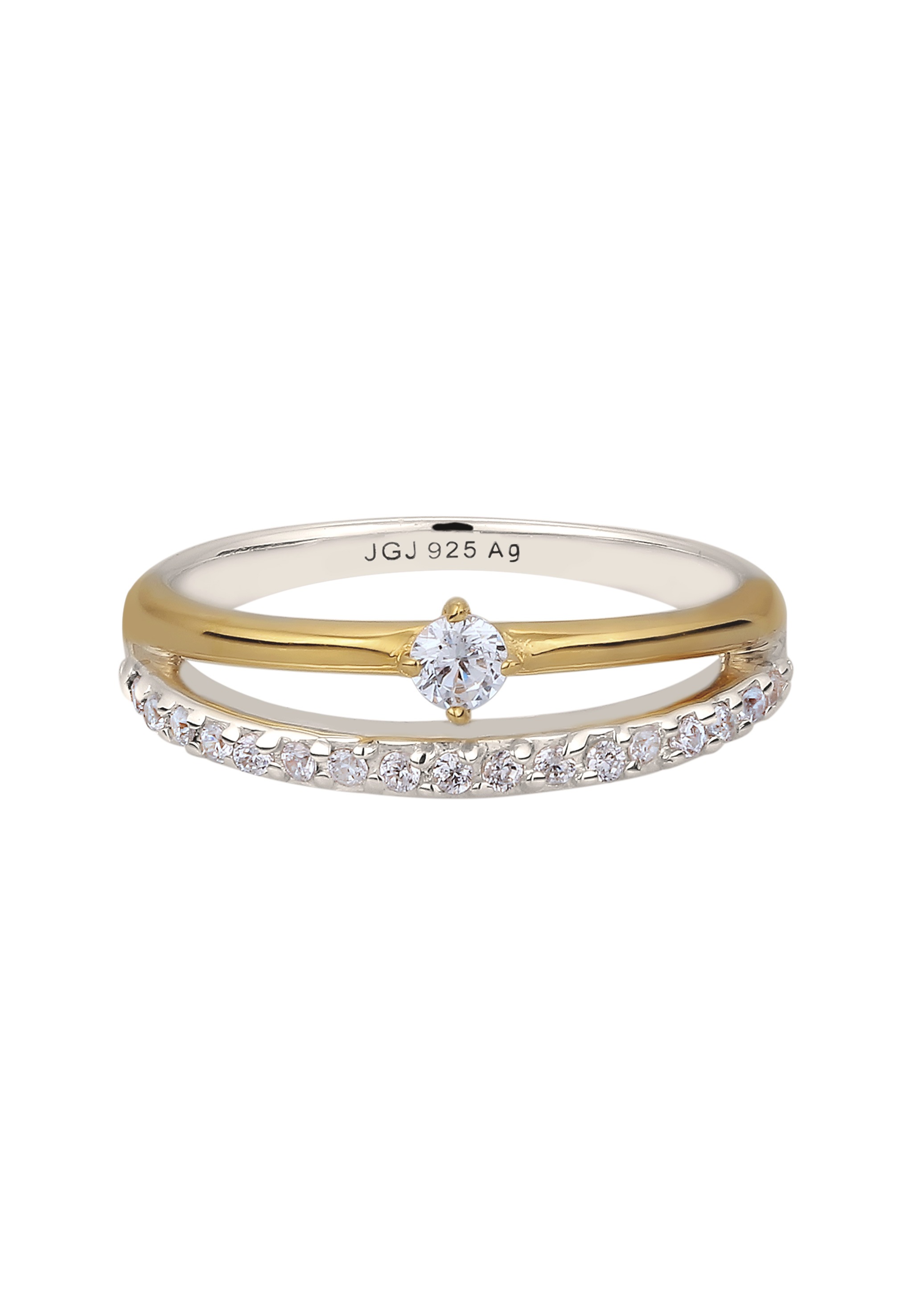 Elli Silberring »Ring Zirkonia Solitär Verlobung 925 Silber«
