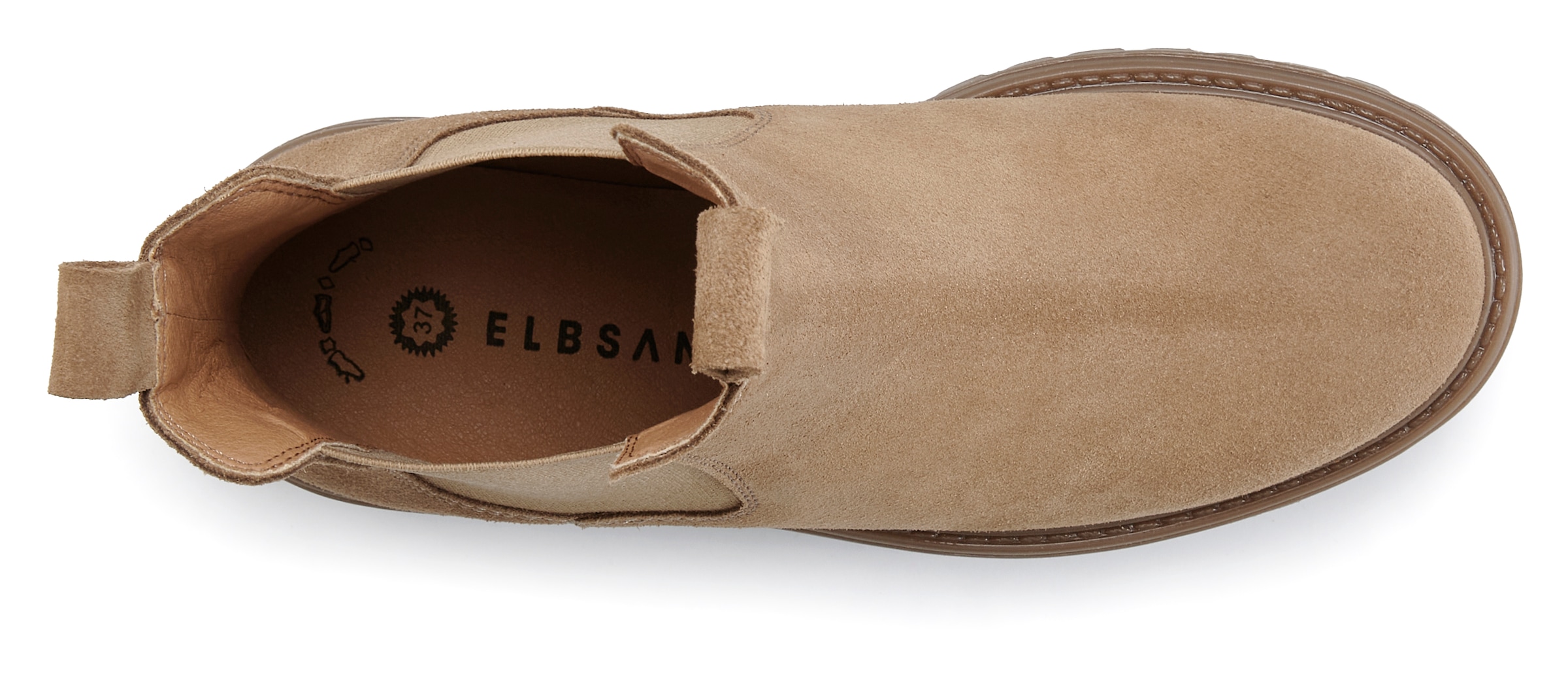 Elbsand Stiefelette »Schlupfstiefel, Bikerboots, Sommerstiefelette, Lederstiefelette«  Chelseaboots aus weichem Leder mit Stretch-Einsätzen