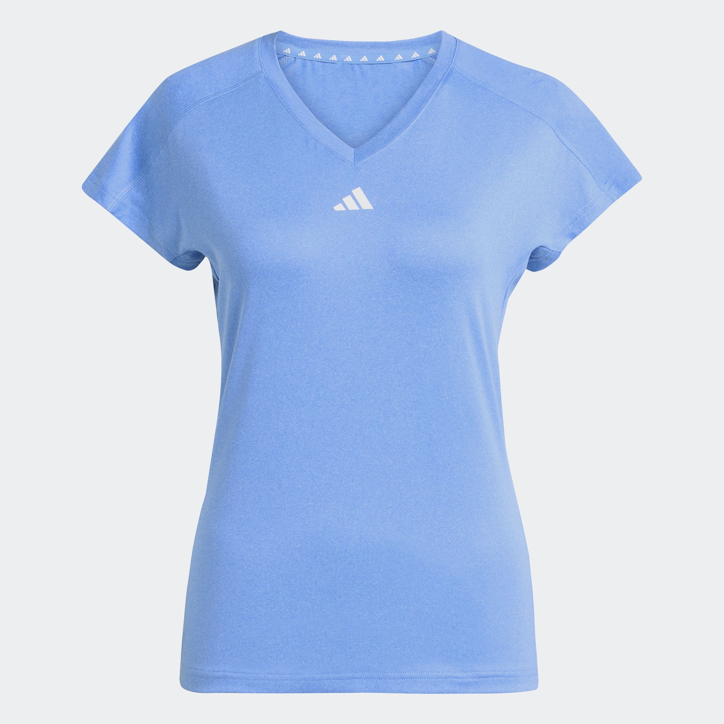 adidas Performance T-Shirt »AEROREADY TRAIN ESSENTIALS MINIMAL BRANDING V-NECK«, Trainingsshirt, feuchtigkeitsabsorbierend mit V Ausschnitt