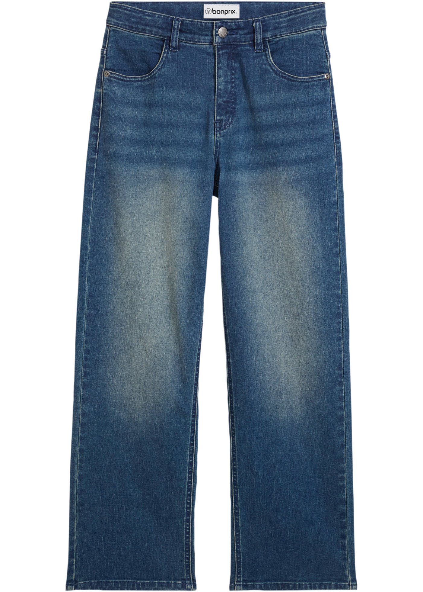 bonprix Loose-fit-Jeans 1 tlg. Loose-fit, weites Bein, mit vier Taschen, überwiegend aus Baumwolle