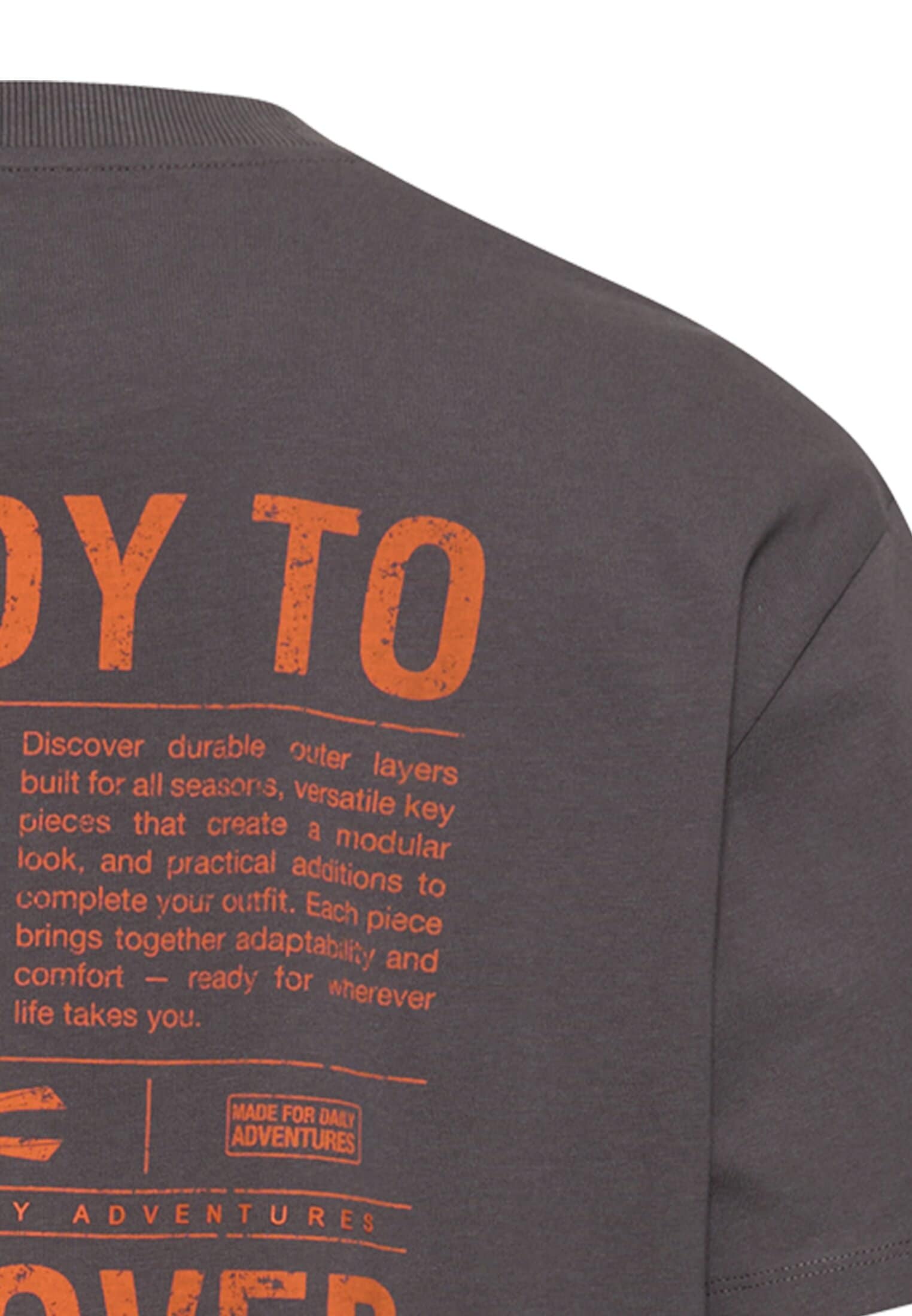 camel active Kurzarmshirt Rundhalsshirt mit großem Frontprint