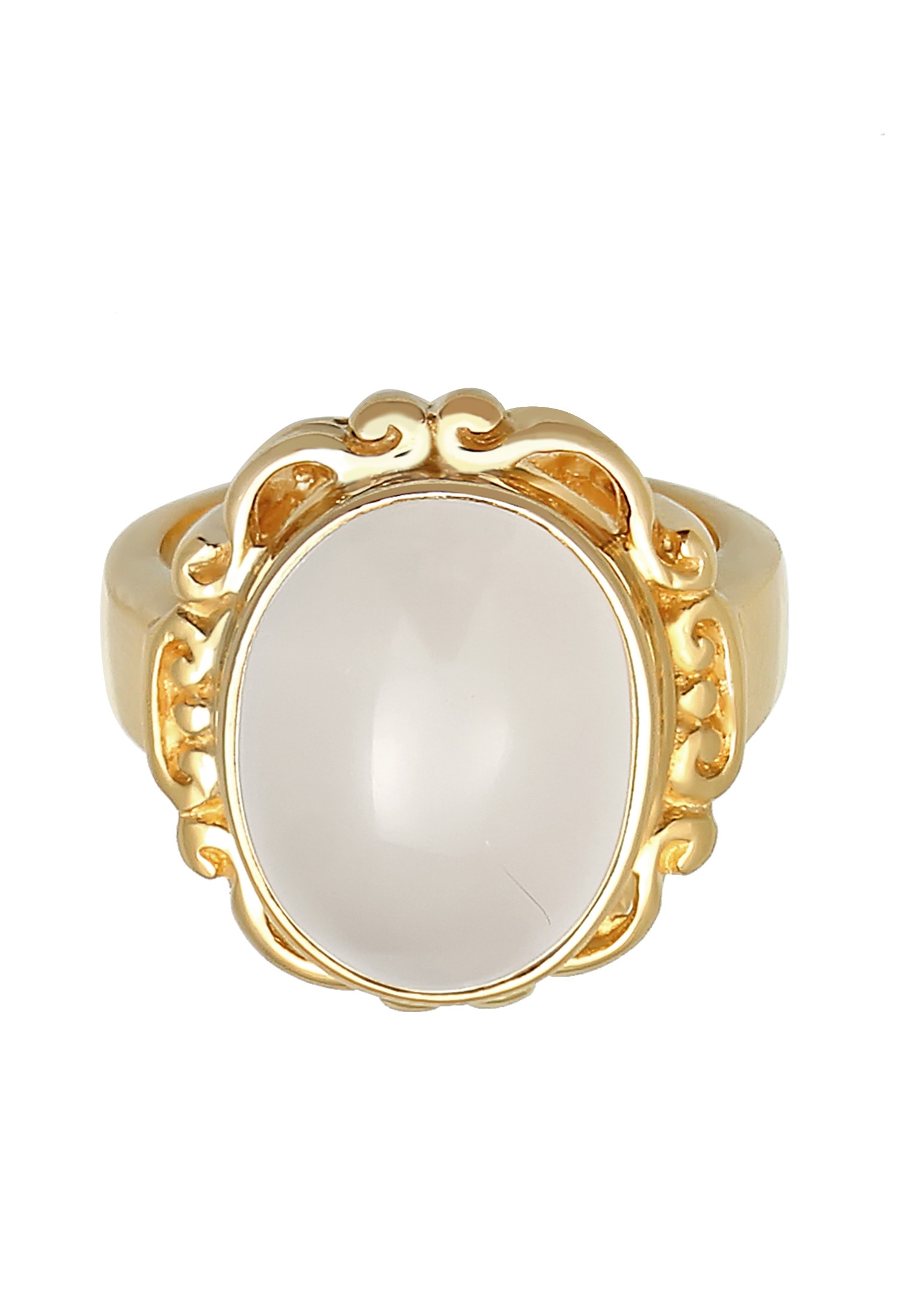 Elli Premium Silberring »Ring Mondstein Vintage Ornament Edelstein 925 Silber«