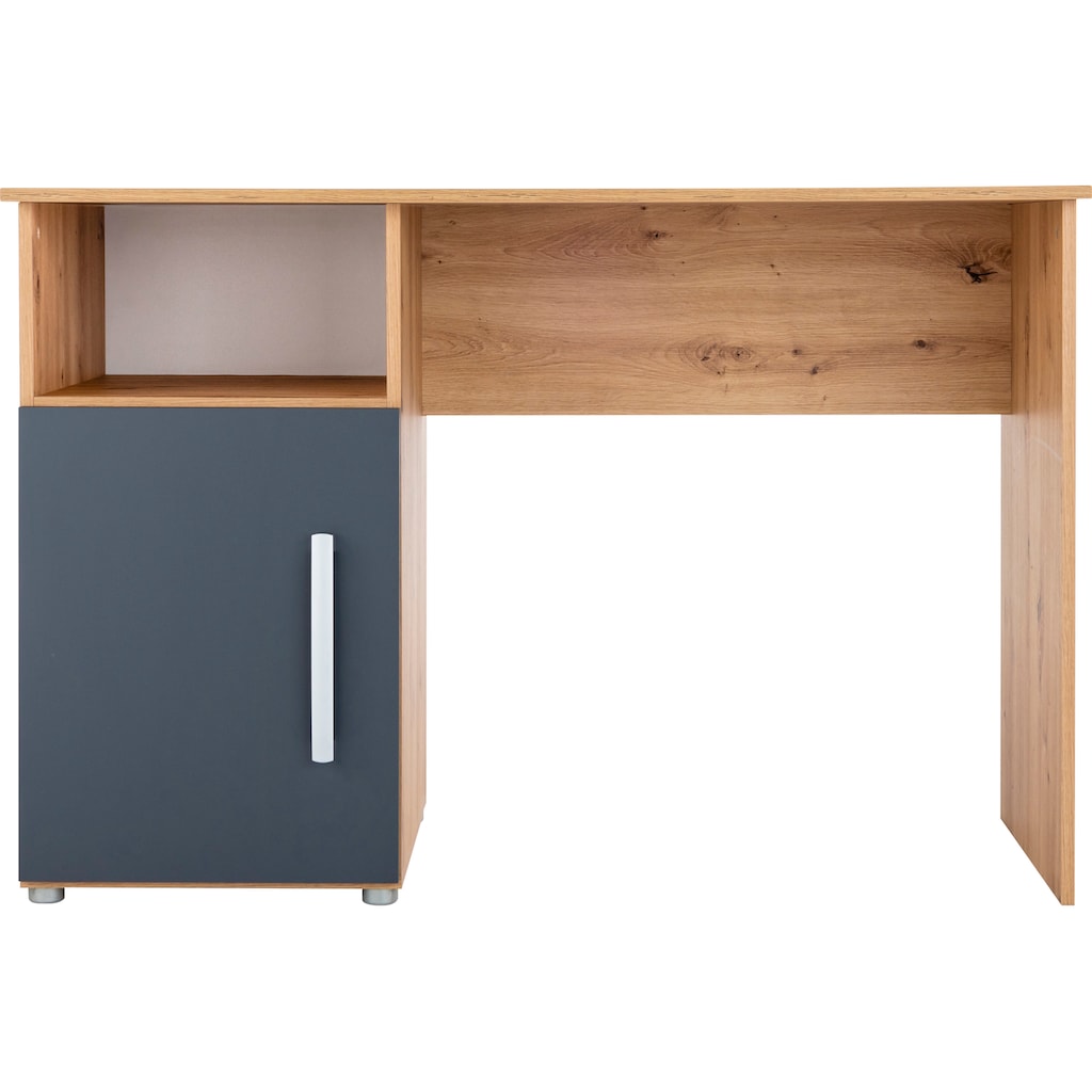 arthur berndt Jugendzimmer-Set »Alessio«, (Set, 5 St., Bett, Kleiderschrank, Schreibtisch, Standregal und TV-Lowboard.)