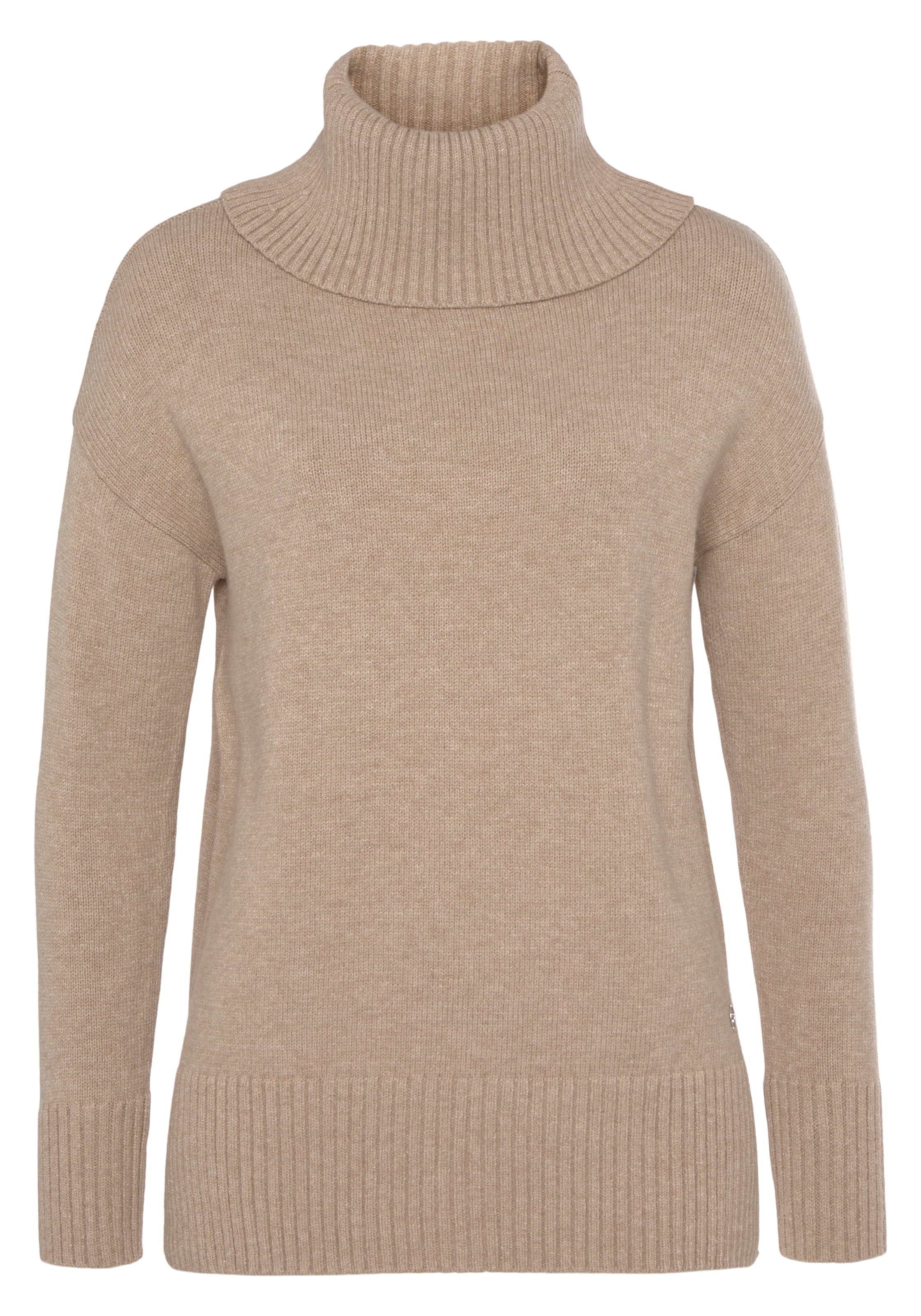 Tamaris Rollkragenpullover, mit Rippdetails