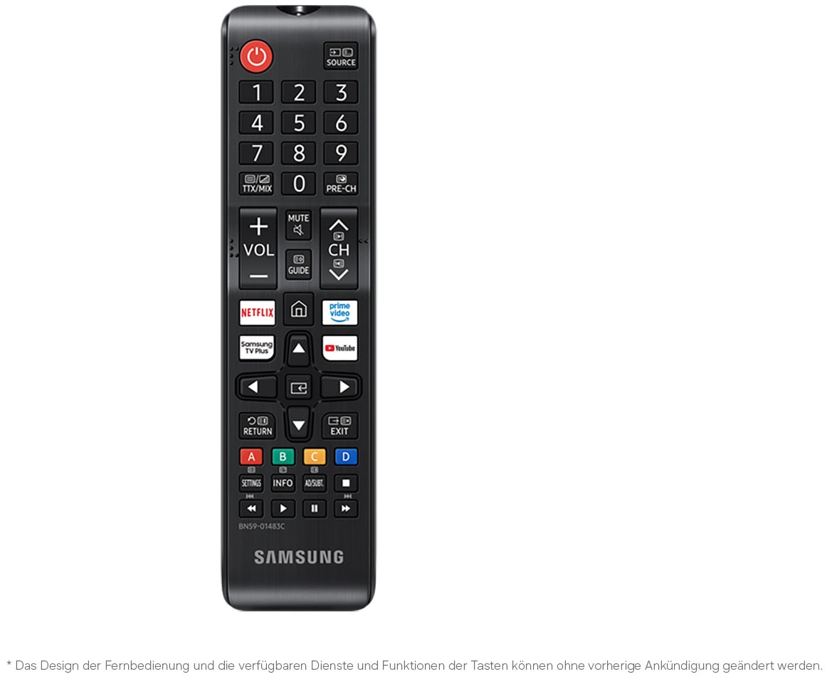Samsung LED-Fernseher »GU65U7099HU« 163 cm/65 ″ Smart-TV PurColor, HDR 10+, OTS Lite für 3D-Sound, Gaming Hub, AI Companion