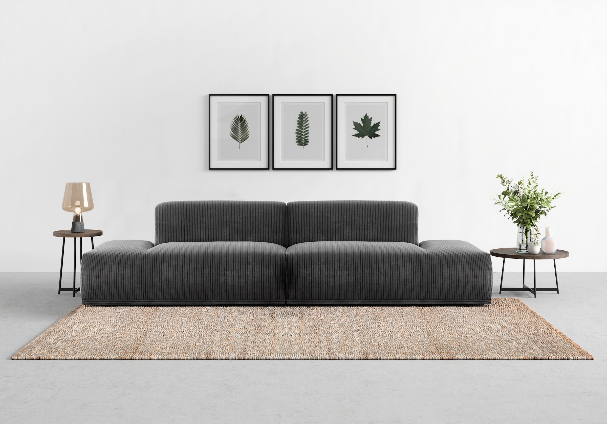 TRENDMANUFAKTUR Big-Sofa »Braga, toller Sitzkomfort, Designsofa«, in moderner Optik, mit hochwertigem Kaltschaum