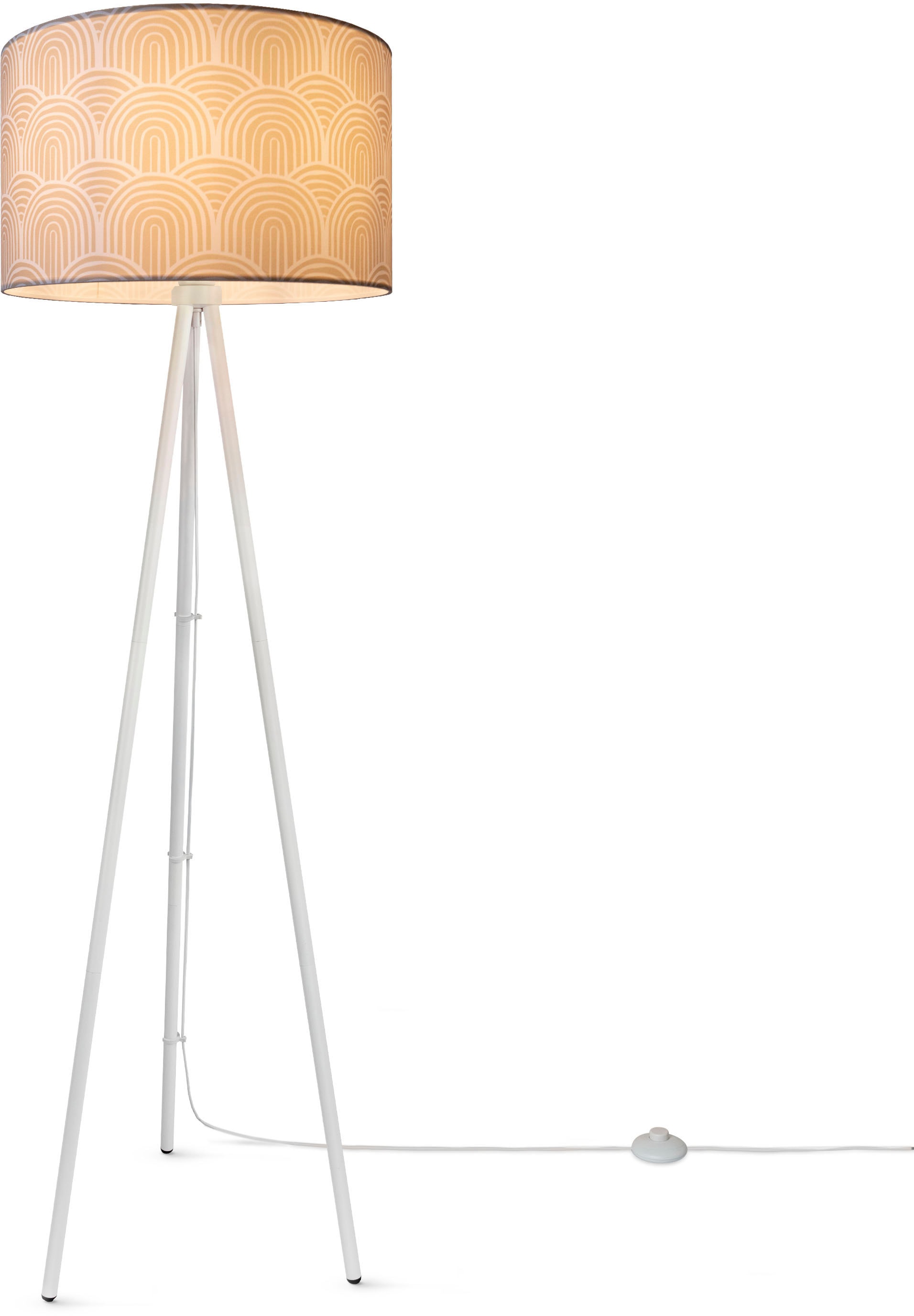 XXL Dreibein mit Pillar«, »Trina Uni Stoffschirm Paco Garantie Home Jahren Mit Stehleuchte | kaufen Modern 3 Stehlampe Stativ online Wohnzimmer