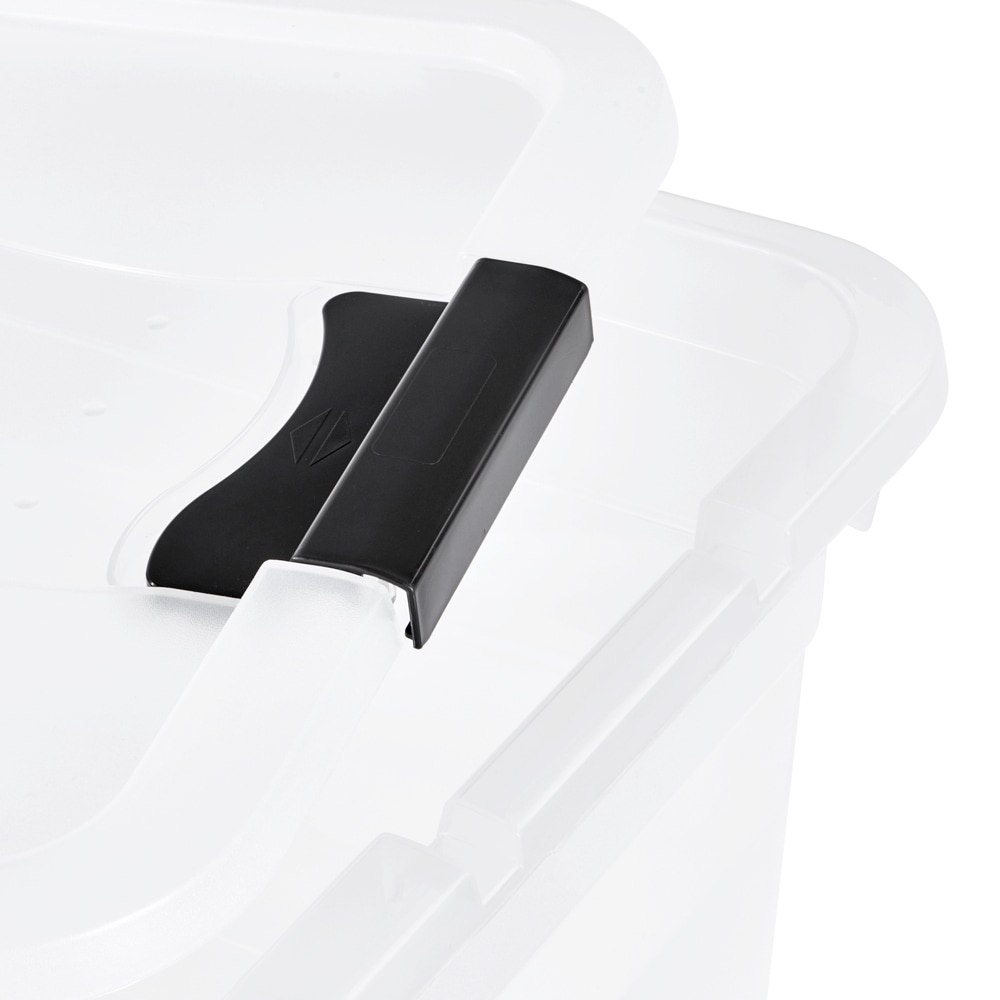 keeeper Aufbewahrungsbox »Cornelia, 4er Set,  52 L, 59,5 x 39,5 x 34 cm« durch Clips verschließbar, Griffe am Boden