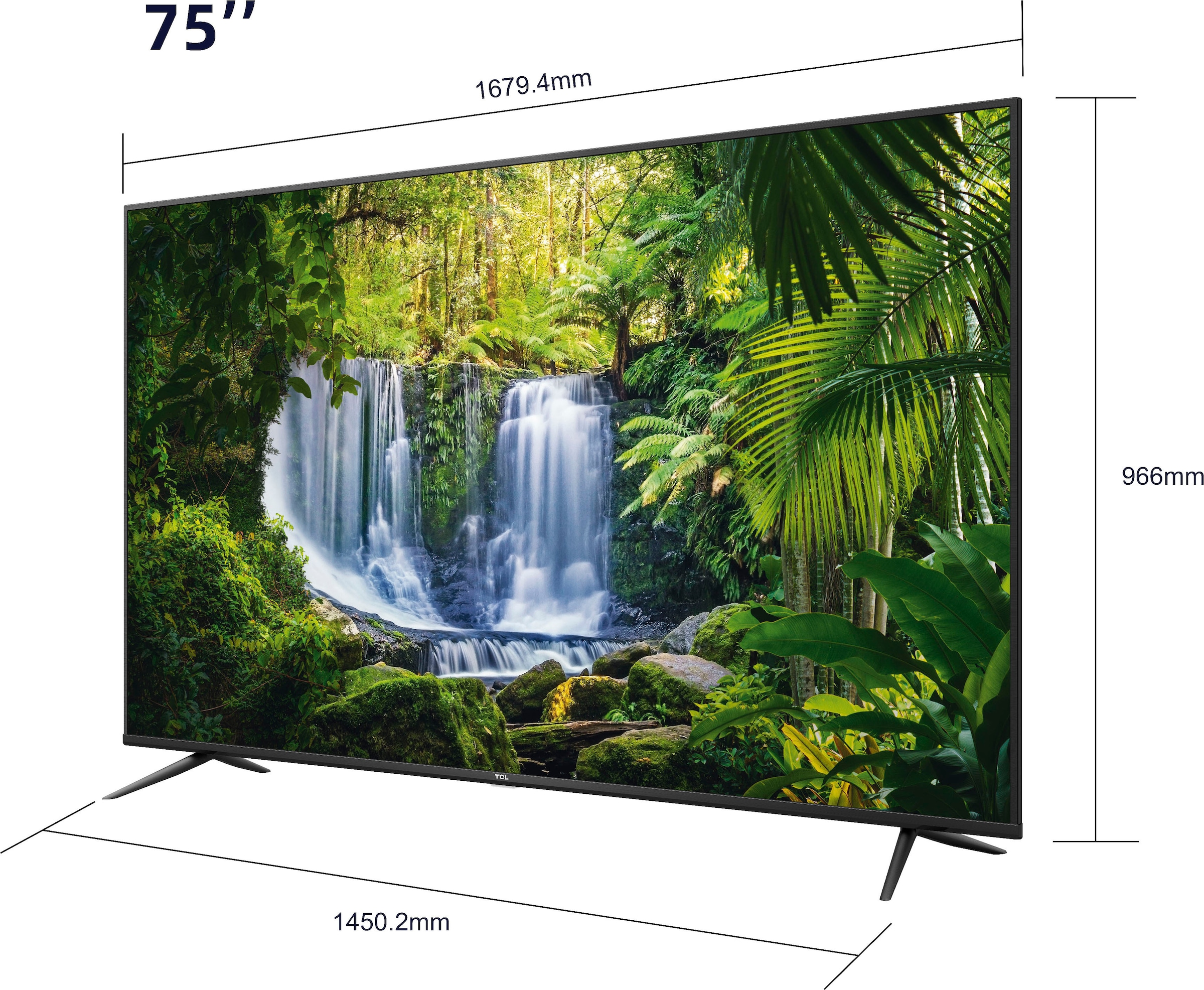 TCL LED-Fernseher »75P616X1«, 4K Ultra HD, Smart-TV, Android 9.0 Betriebssystem
