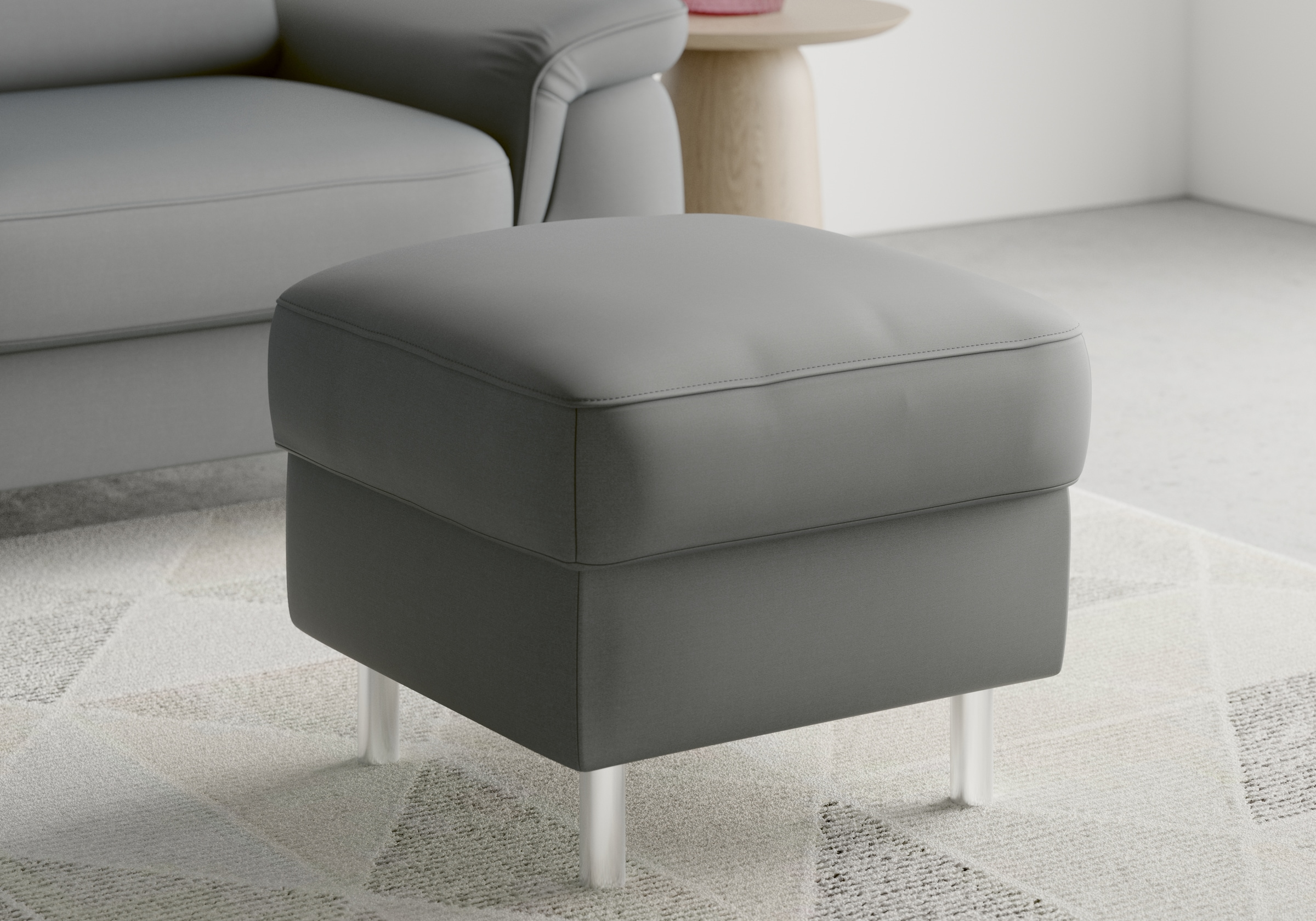 sit&more Stauraumhocker »Sinatra«, Sitzfläche ist abnehmbar, chromfarbene Metallfüße