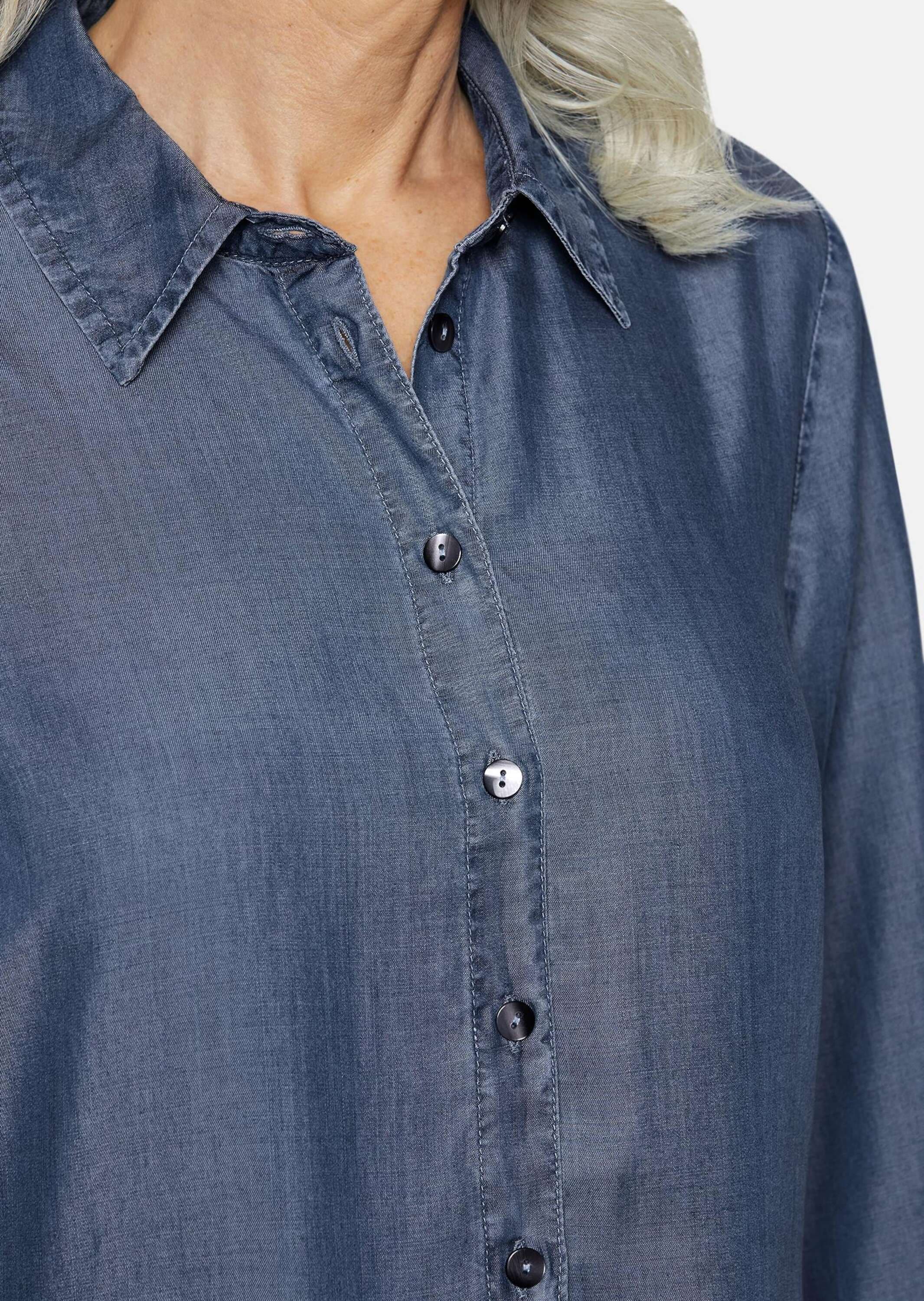 GOLDNER Midikleid »Kleid mit Hemdblusenkragen«