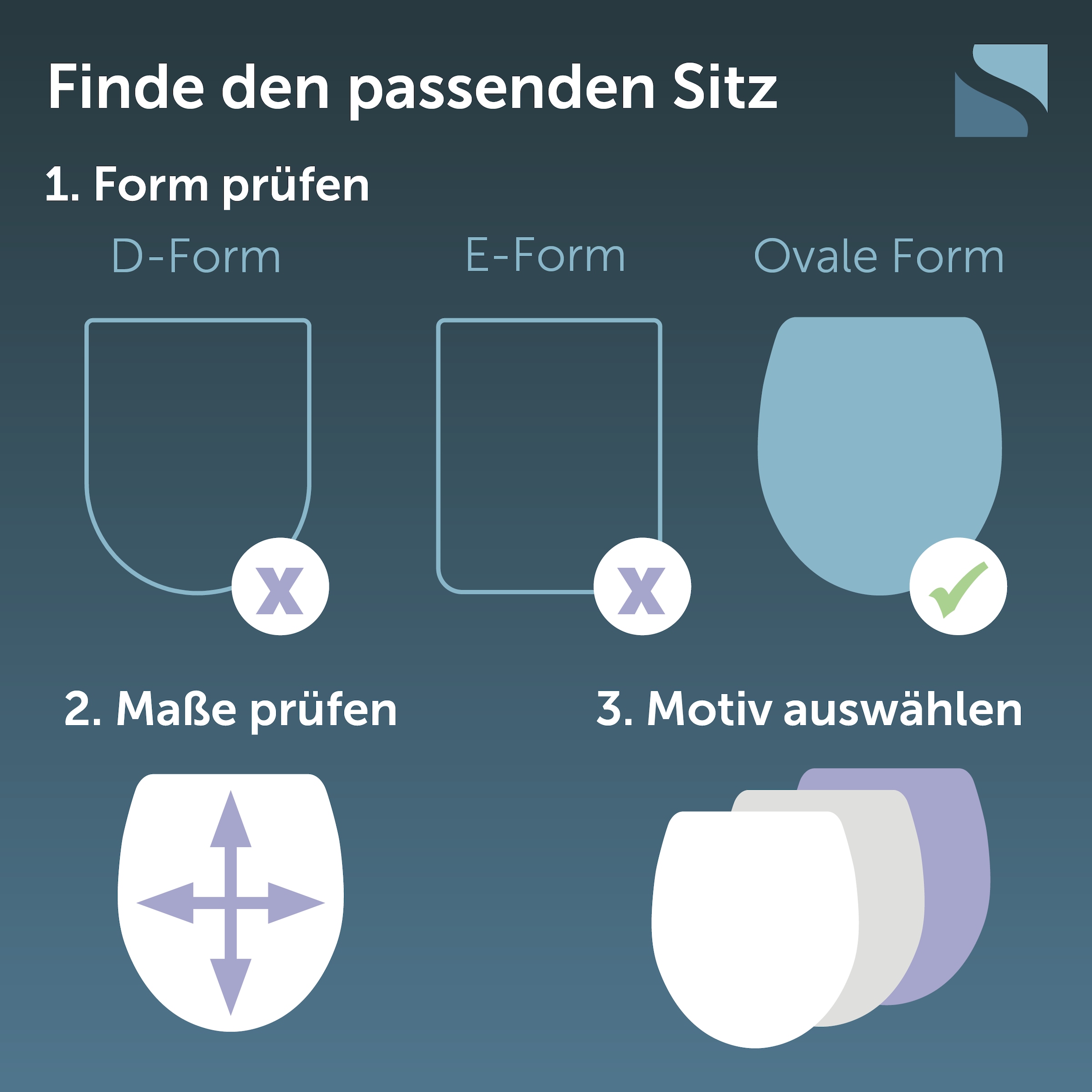 Schütte WC-Sitz »MARMOR BLACK« Toilettendeckel, Absenkautomatik, stabiles MDF, O-Form, Motiv, 175kg