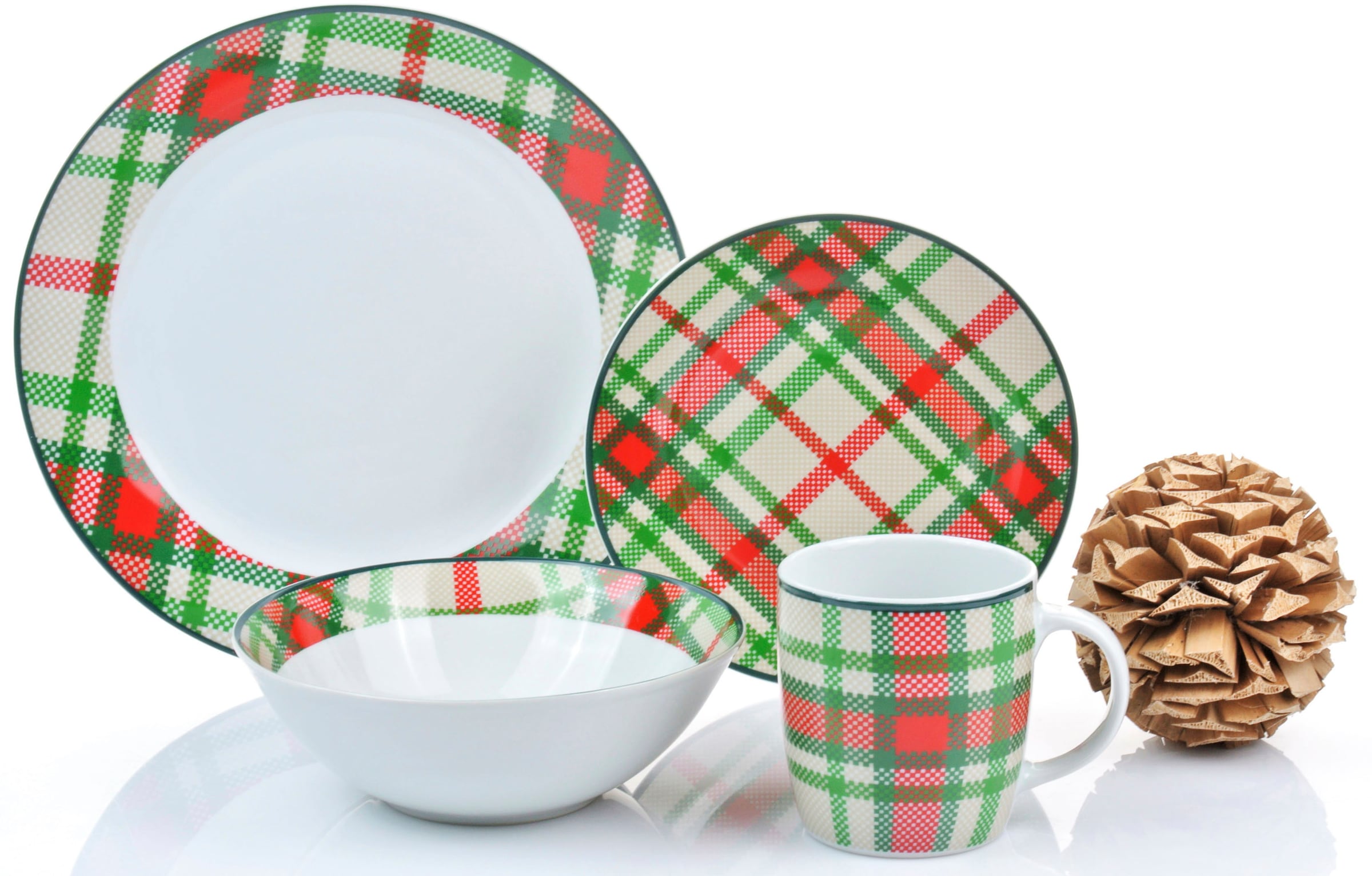 Retsch Arzberg Kombiservice »Highland Green« traditionelles Schotten-Karo in frischen Farben