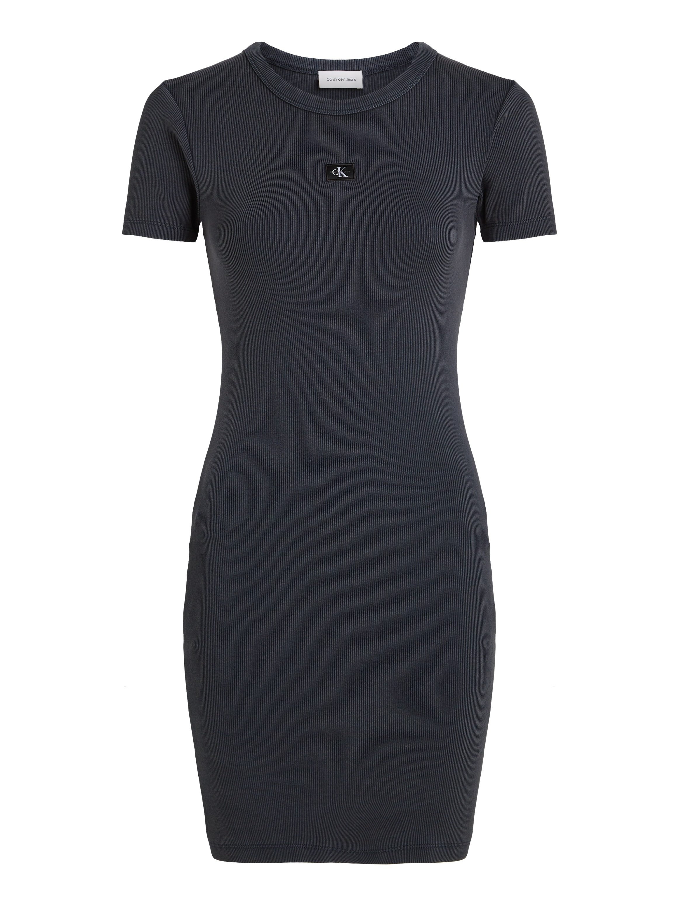 Calvin Klein Jeans Shirtkleid »WASHED WOVEN LABEL RIB DRESS«, in gewaschener Optik
