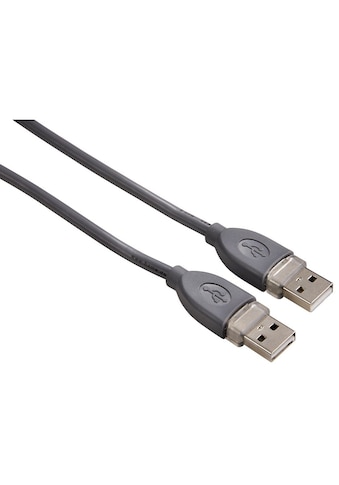Hama USB-Kabel, USB Typ A-Standard-USB, USB Typ A, 180 cm, (A-A), geschirmt, 1,80 m, Grau kaufen