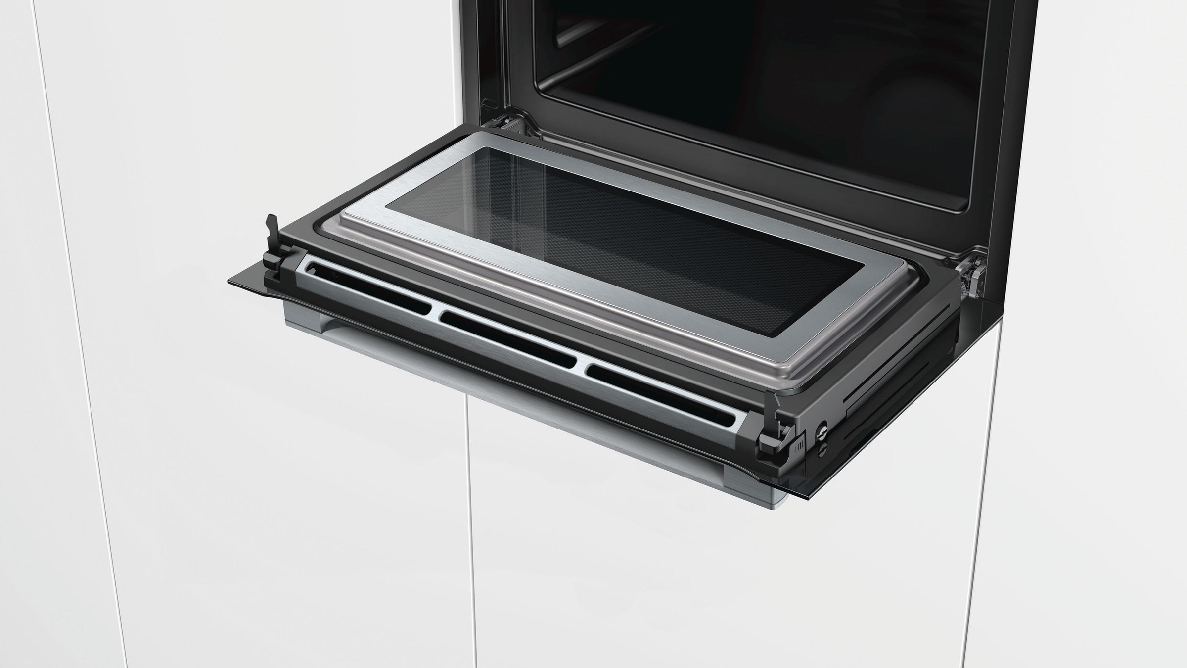 BOSCH Backofen mit Mikrowelle  »CMG633BB1«, mit Automatikprogrammen