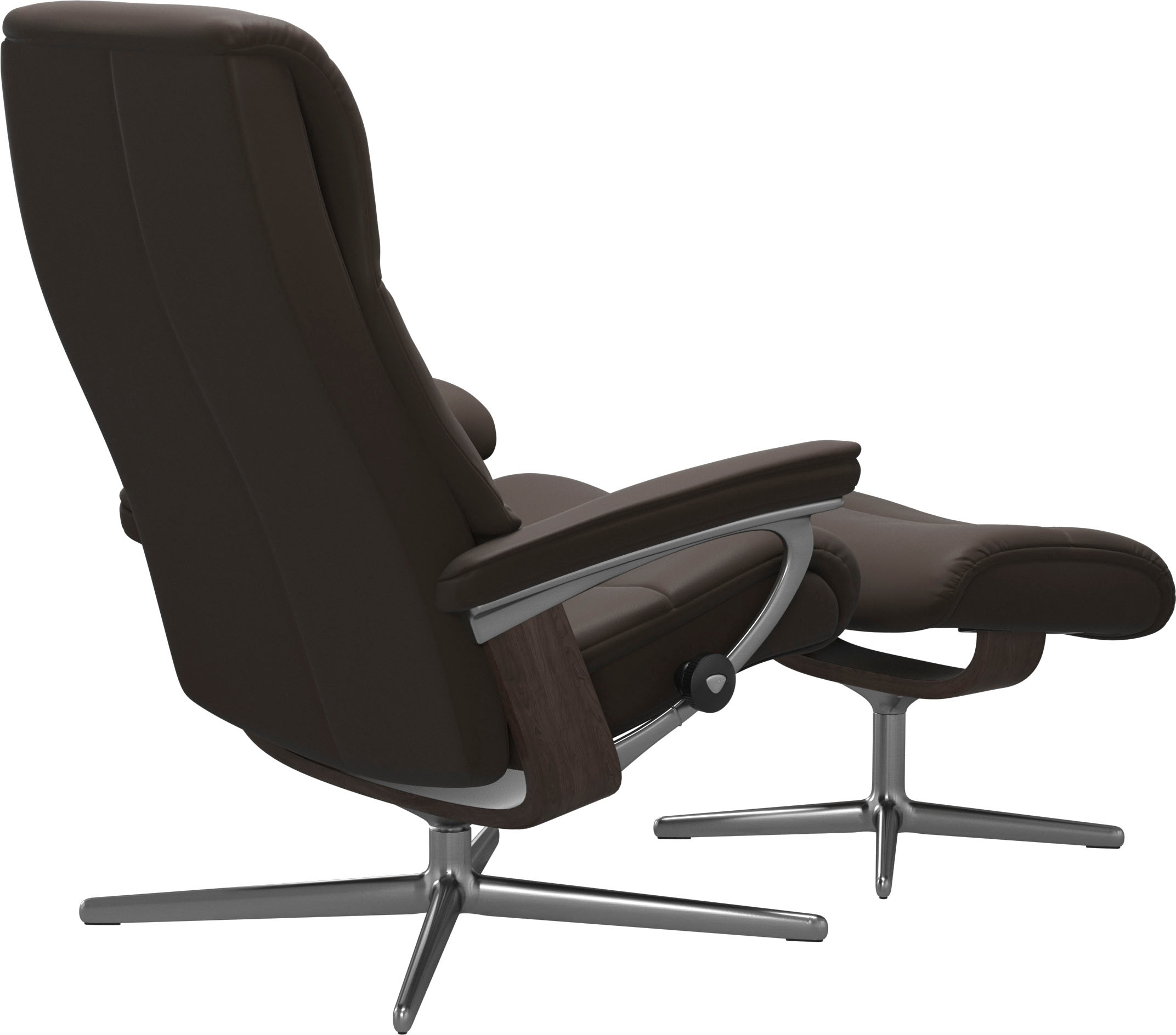 Stressless® Fußhocker »View«, mit Cross Base, Größe S, M & L, Holzakzent Wenge