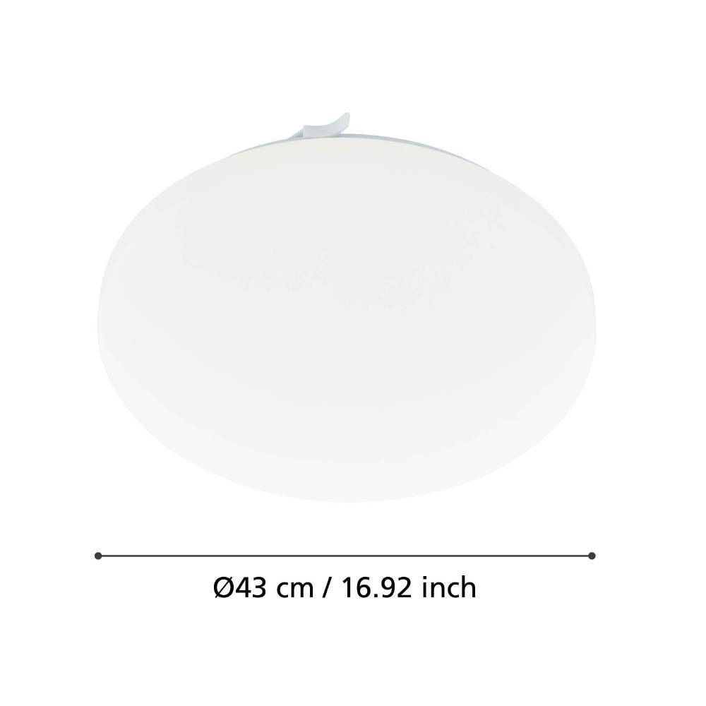 EGLO Deckenleuchte »FRANIA Deckenlampe, weiß, geringe Aufbauhöhe, 6x5,5 Watt, Büro«, 1 flammig, Leuchtmittel LED-Board | LED fest integriert, Wohzimmer, Küche, Esszimmer, Flur, modern, rund, 3600 Lumen, 43x7cm