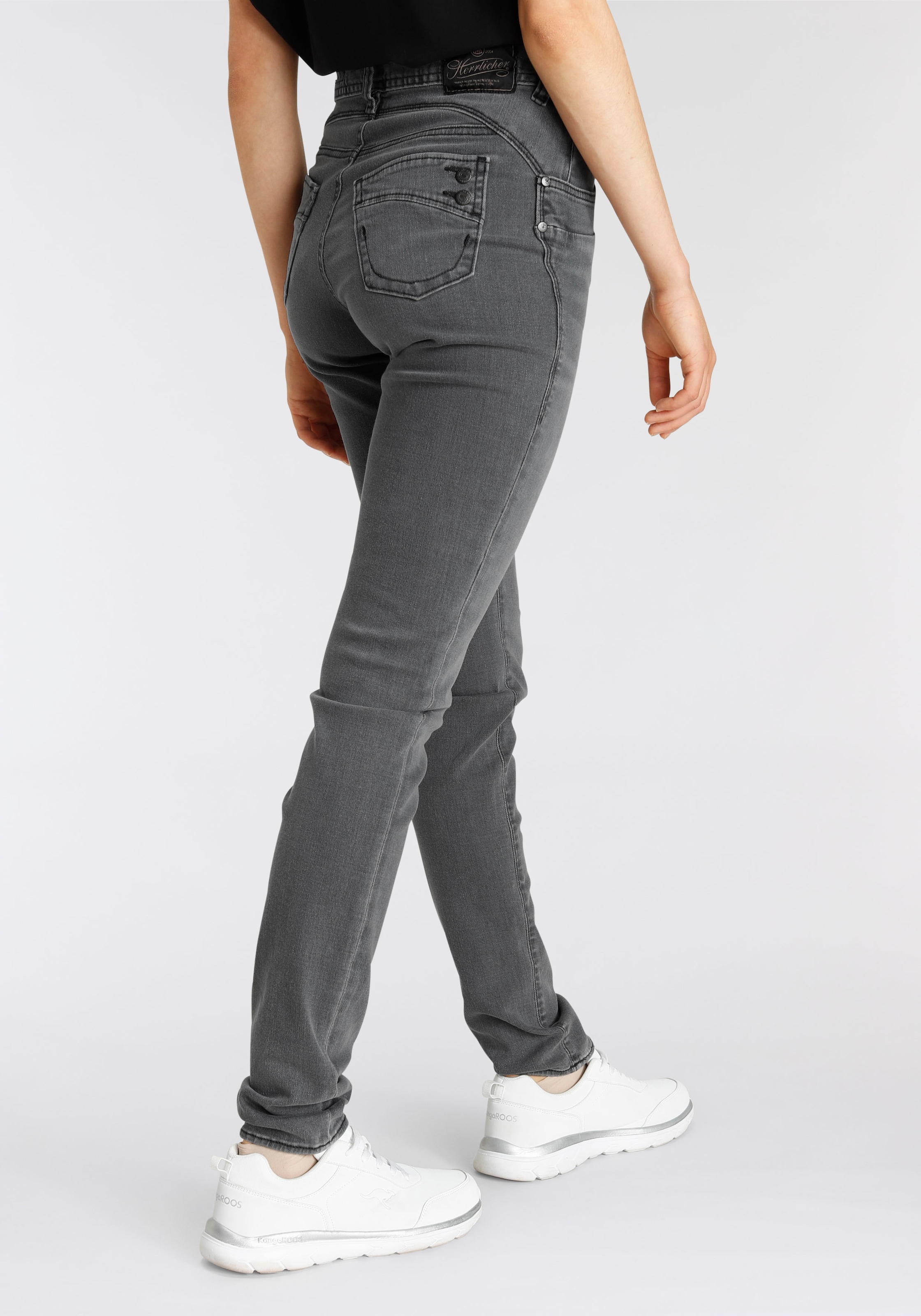 Herrlicher High-waist-Jeans »PIPER HI SLIM DENIM CASHMERE Kitotex Technologie umweltfreundlich ♕ ORGANIC TOUCH«, bei dank