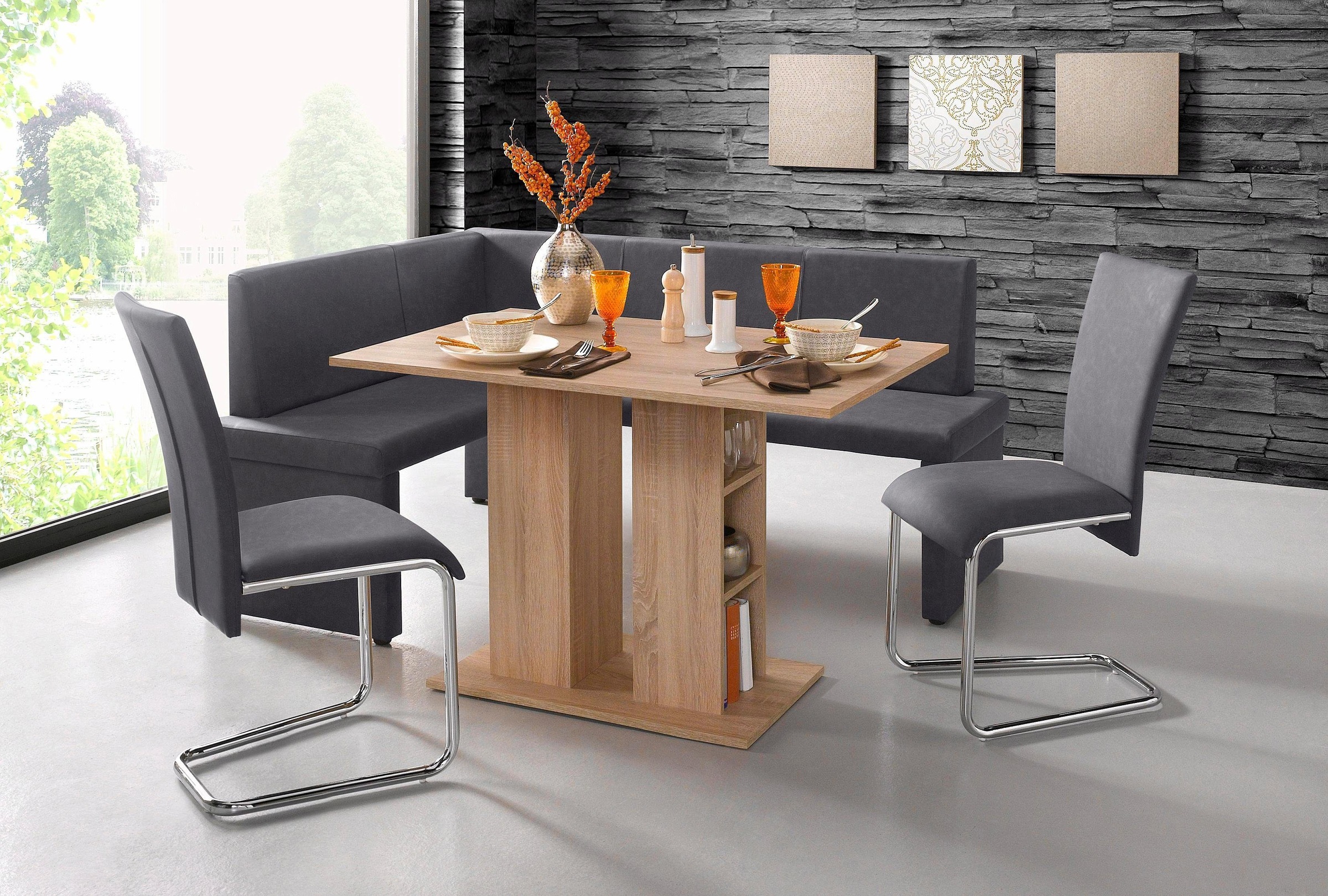 Homexperts Esszimmerstuhl »Mulan«, (Set), 2 St., Kunstleder, Bezug in Kunstleder