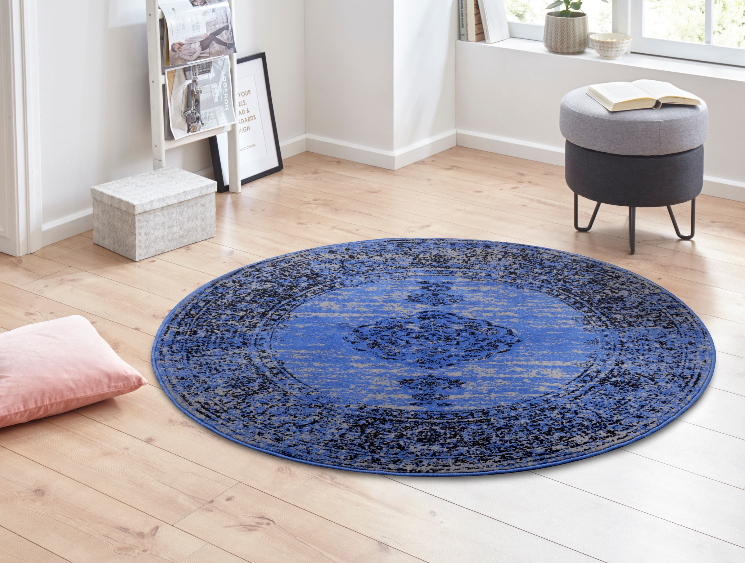 HANSE Home Teppich »Meridional«, rund, 9 mm Höhe, Orientalisch, Orient, Kurzflor, Wohnzimmer, Schlafzimmer, Vintage