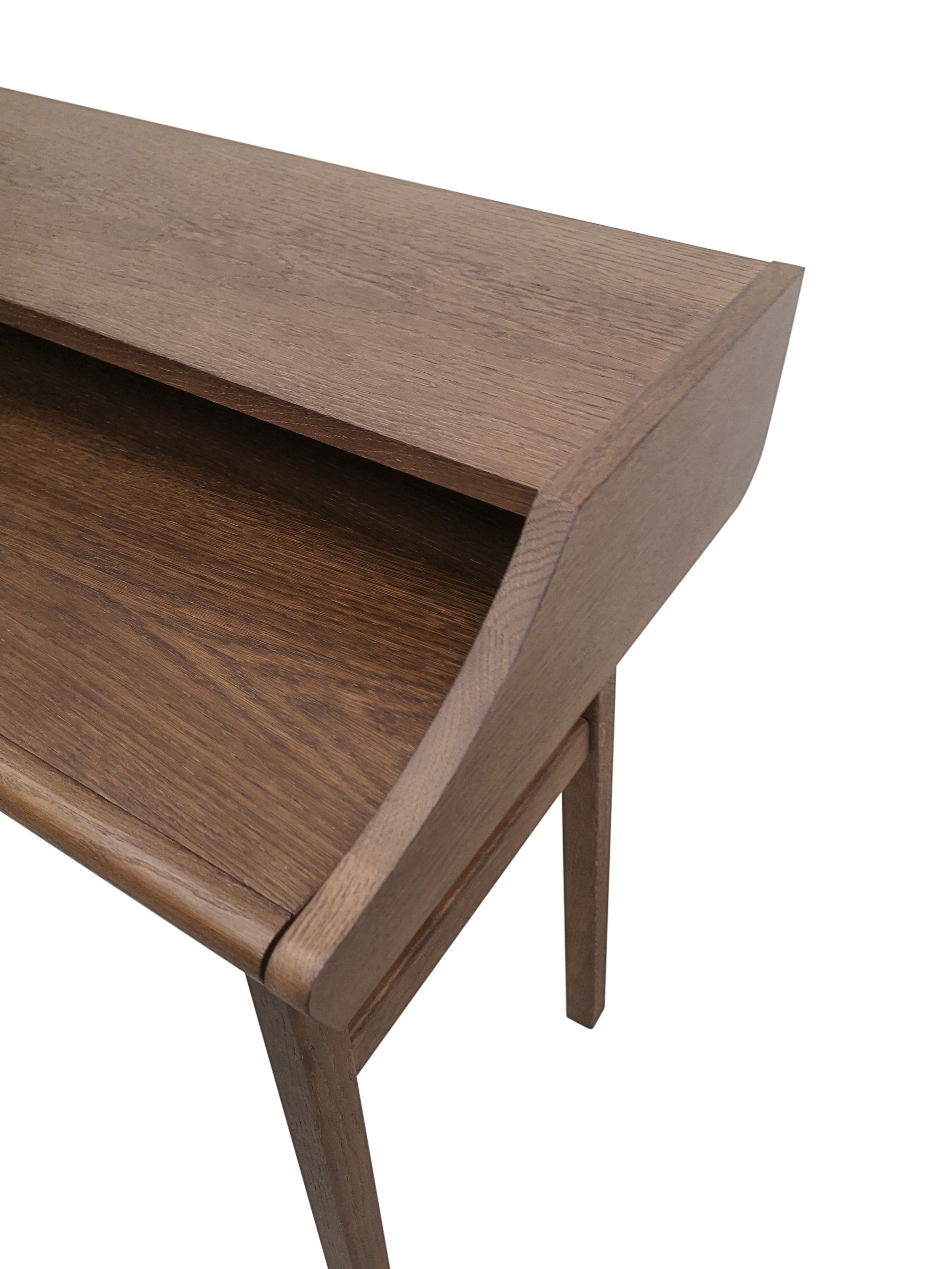 Woodman Schreibtisch »Carteret«, edles Holzfurnier aus Nussbaum, Gestell Massivholz, Breite 115 cm