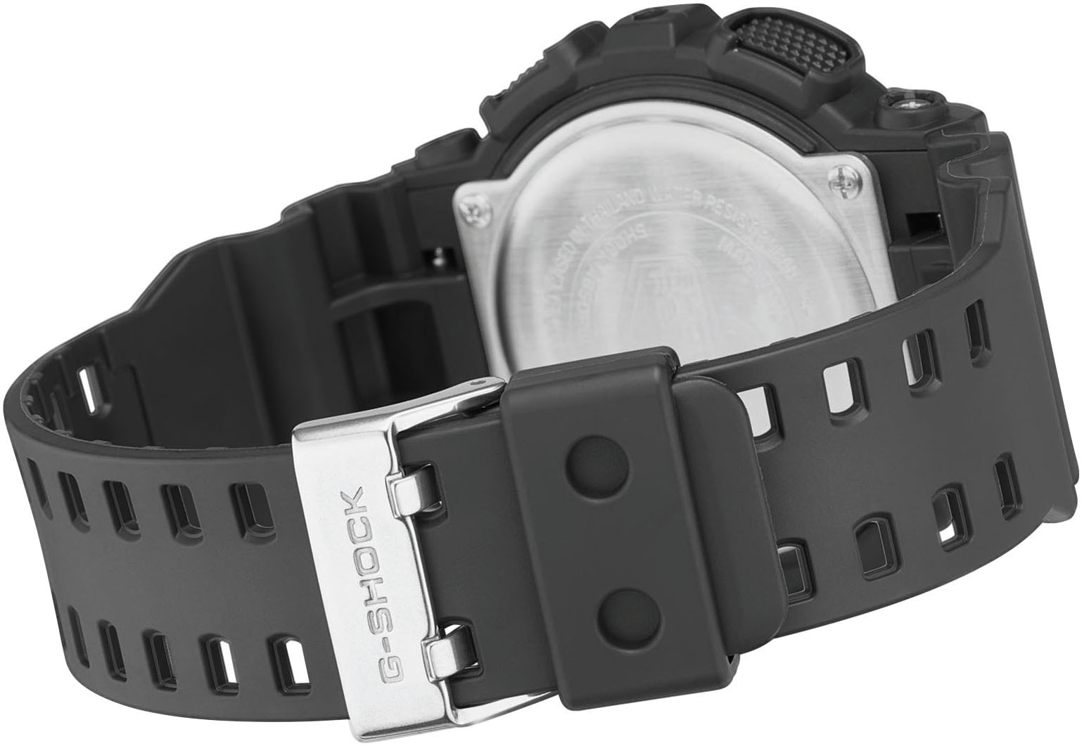 CASIO G-SHOCK Chronograph, Quarzuhr,Armbanduhr,Herrenuhr,digital, bis 20 bar wasserd.Resinarmband