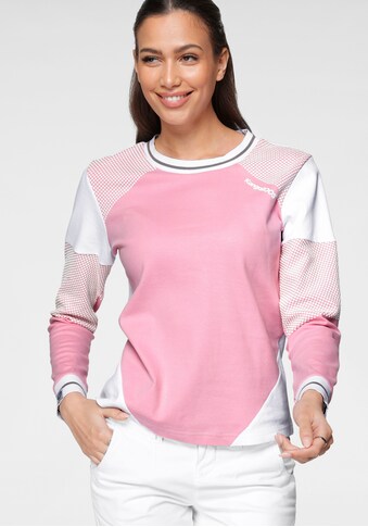 KangaROOS Sweatshirt, im Colorblocking-Design mit Pünktchen kaufen