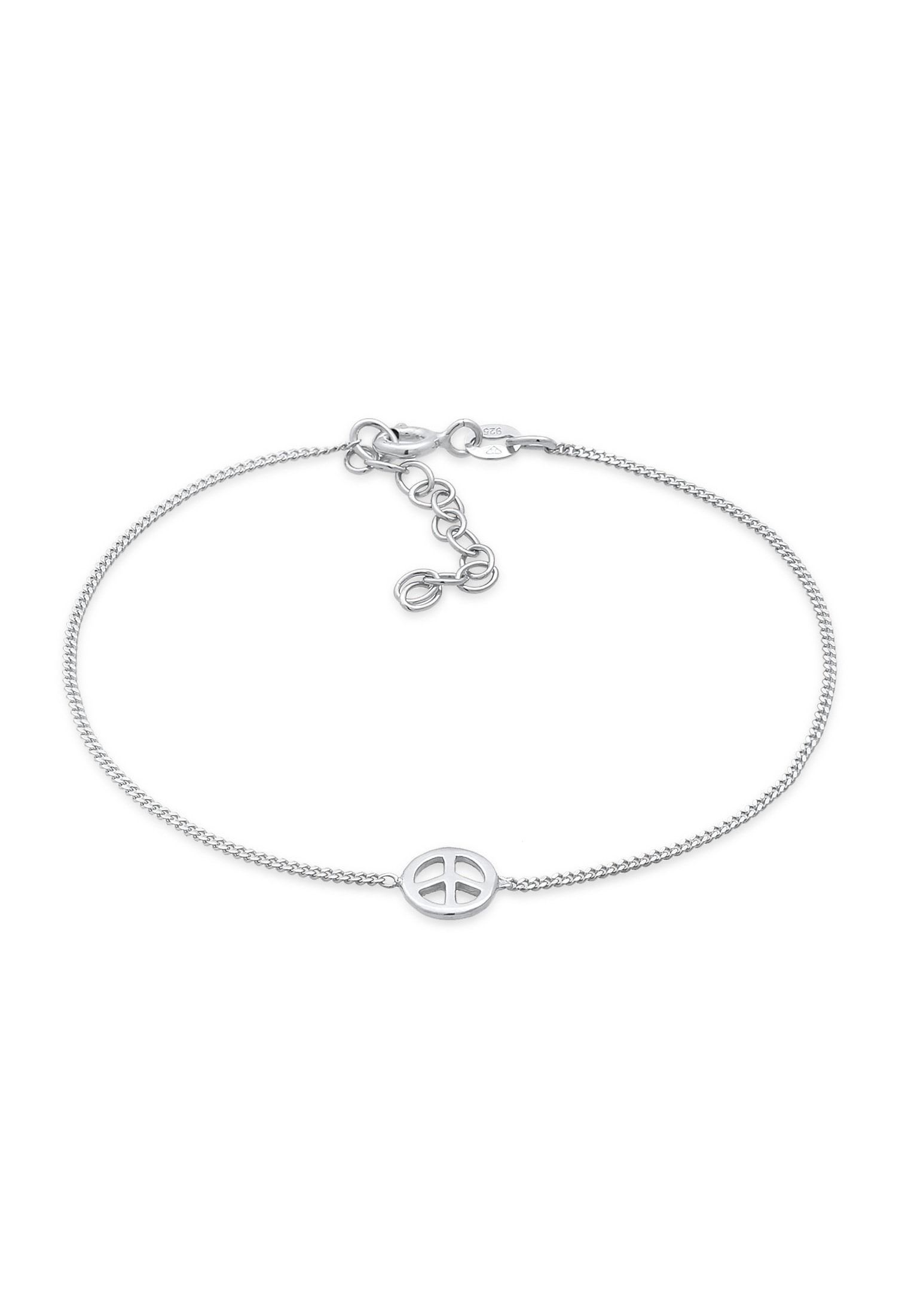 Elli Armkette »Armband Peace Zeichen Boho Symbol Hippie 925 Silber«