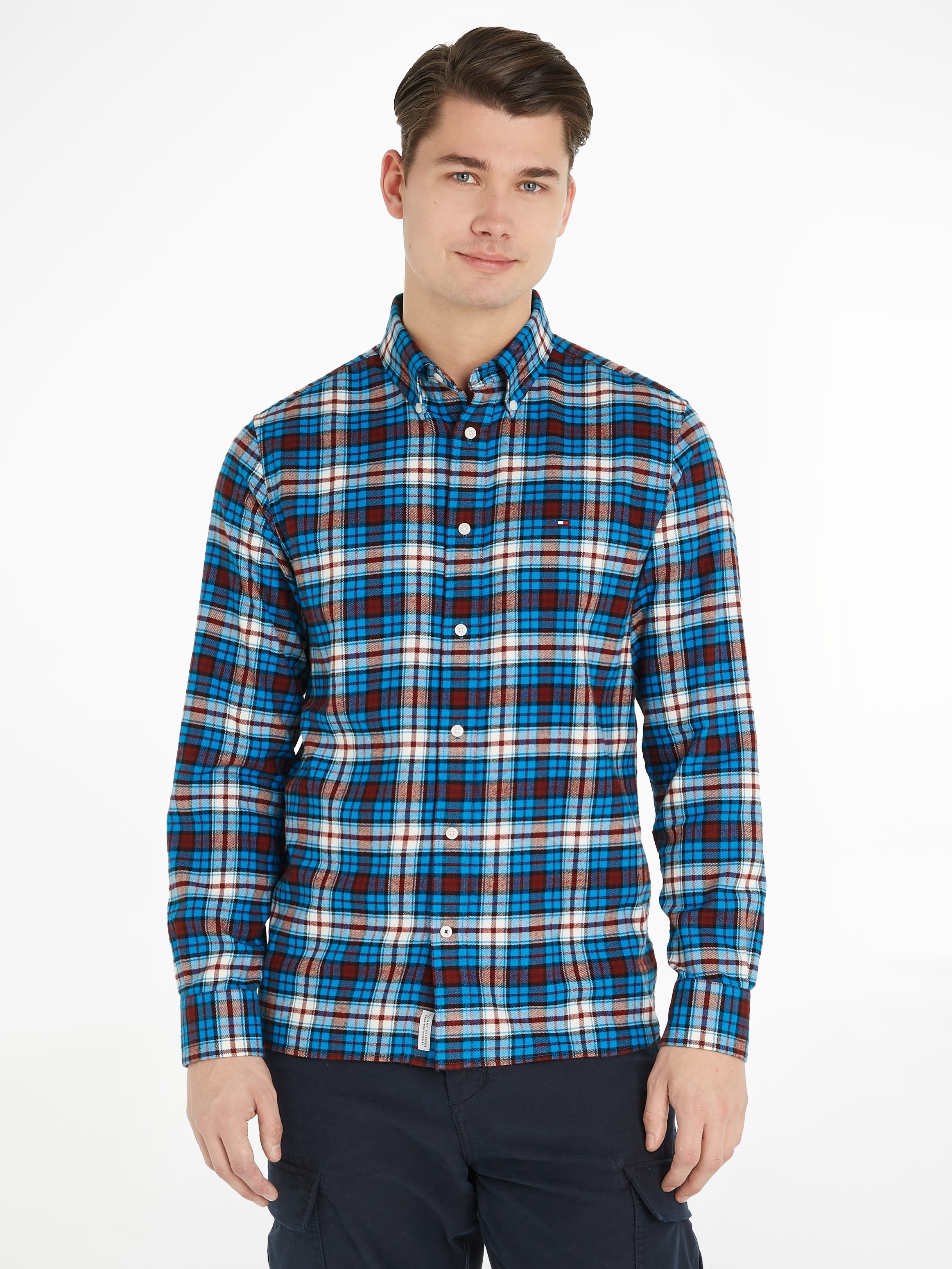 Tommy Hilfiger Karohemd »BRUSHED TOMMY TARTAN SMALL SHIRT«