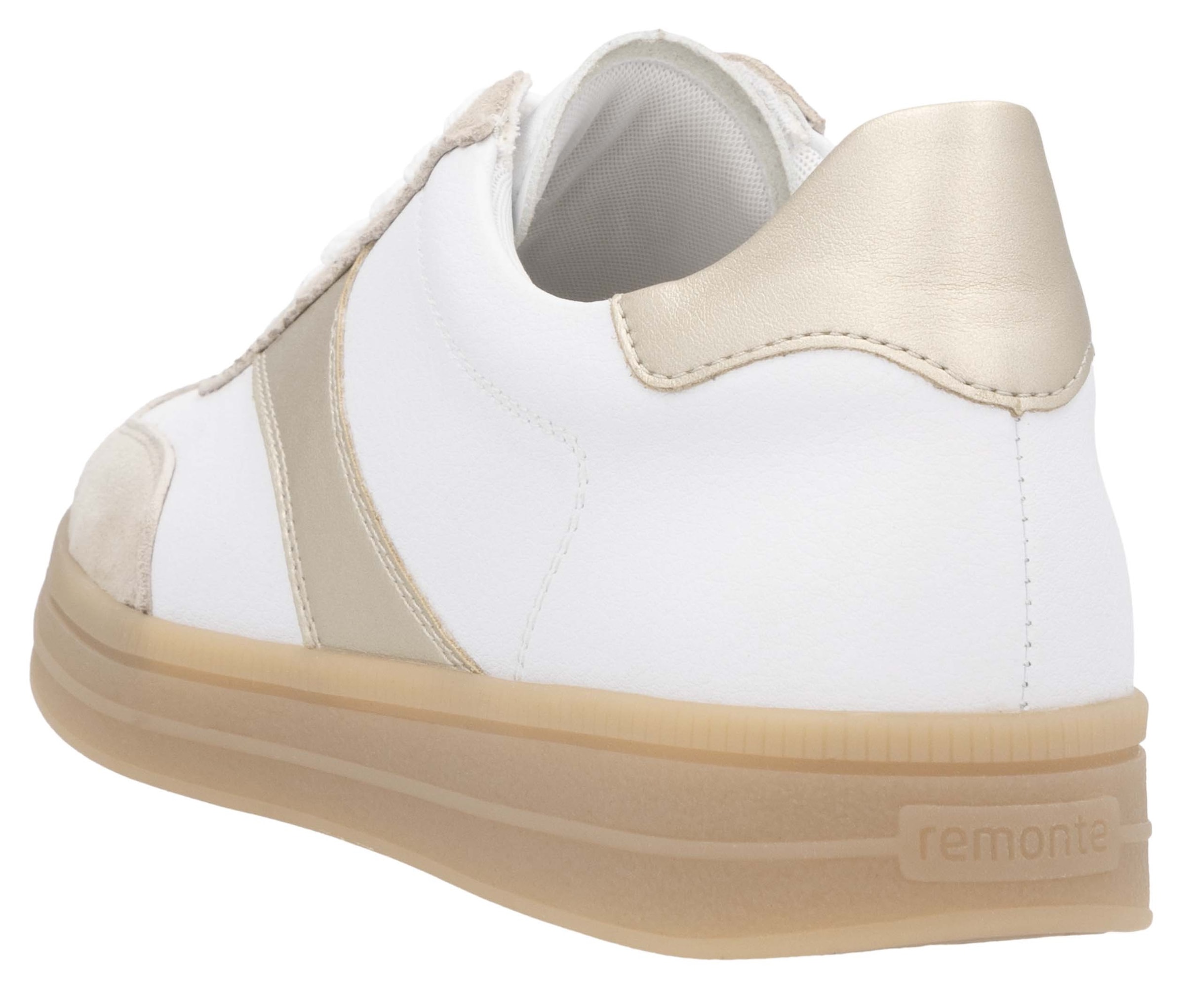 Remonte Sneaker, Freizeitschuh, Halbschuh, Schnürschuh mit gepolstertem Schaftrand