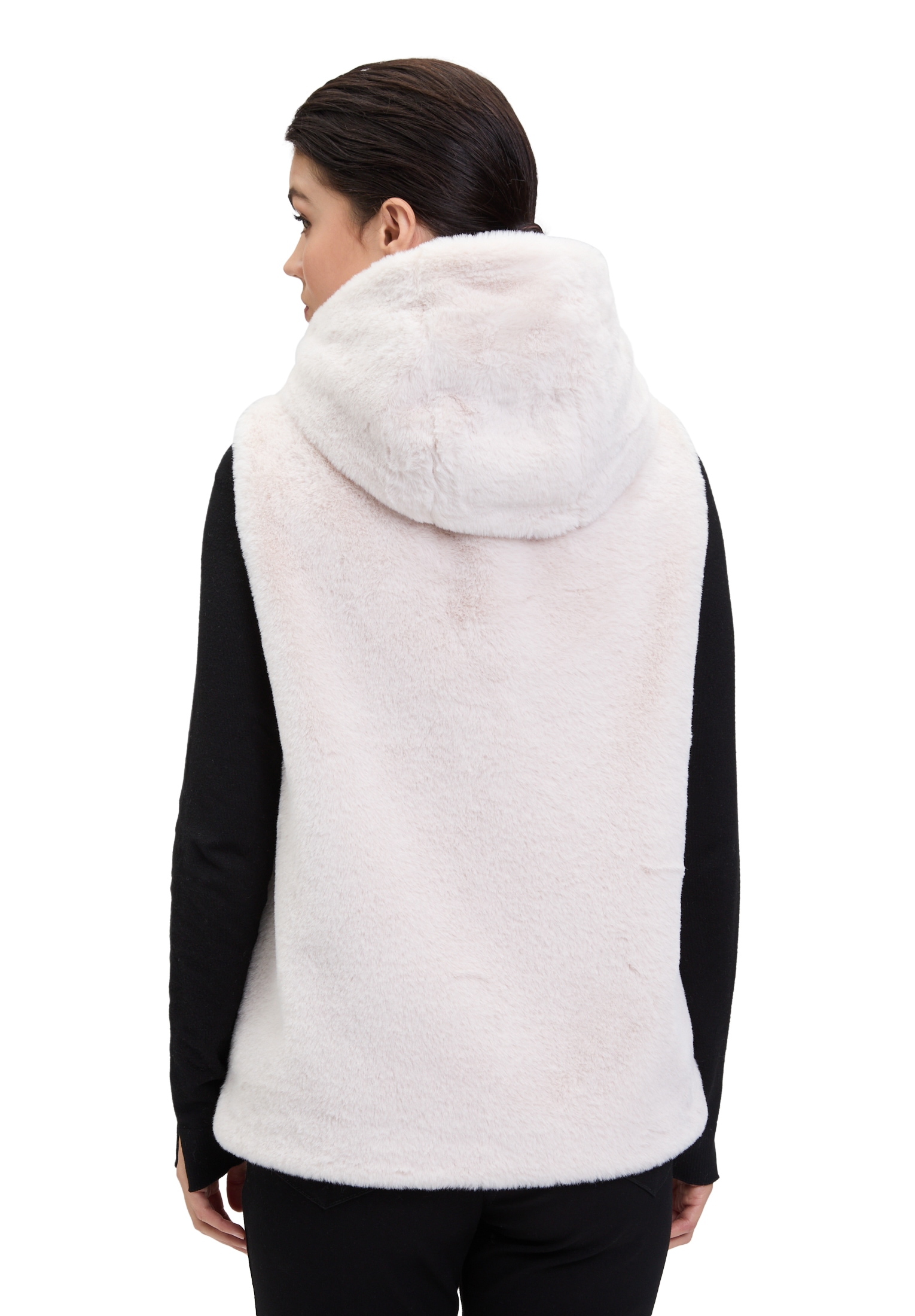 Betty Barclay Fellimitatweste »Plüschweste mit Kapuze«