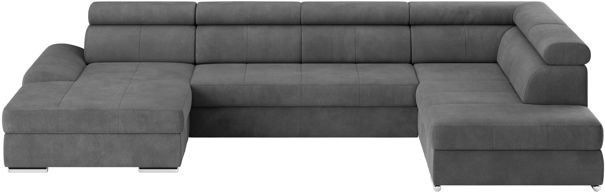 sit&more Wohnlandschaft »U-Form« mit verstellbaren Kopfteilen, wahlweise mit Bettfunktion