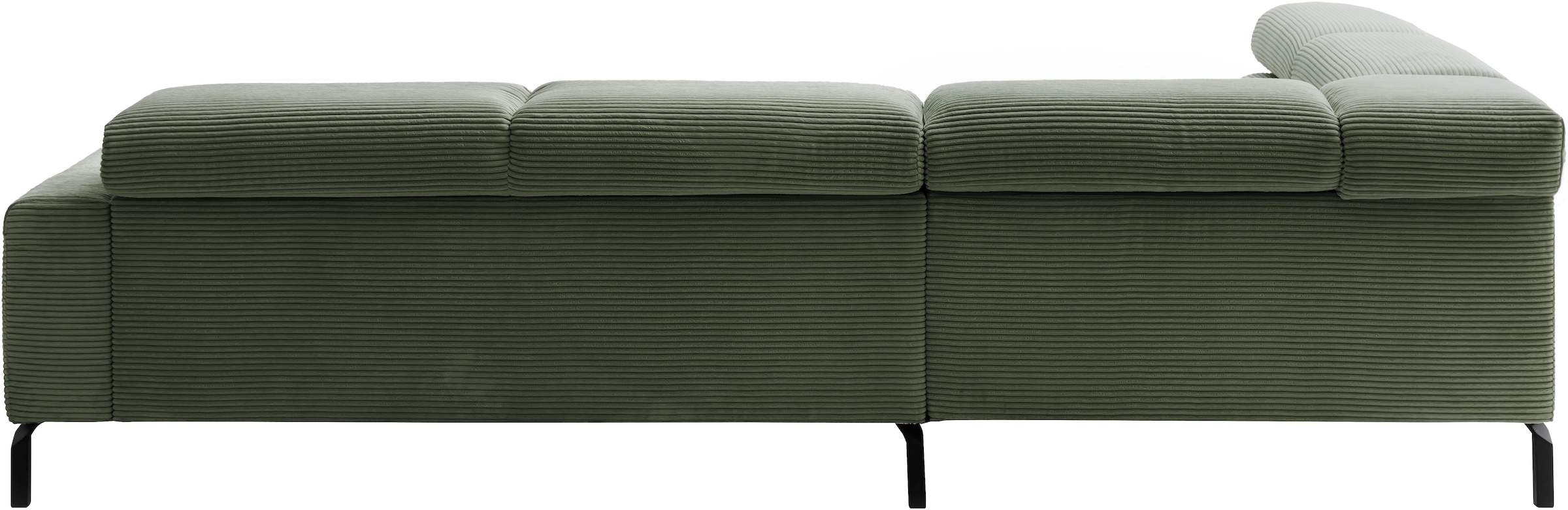 Places of Style Ecksofa »Antonelli, L-Form, incl. Kopfteilverstellung, Breite 276 cm«, wahlweise elektrische Sitztiefenverstellung