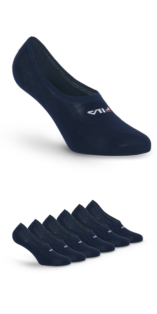 Fila Füßlinge »UNISEX GHOST SOCKS« 6 Paar,  mit Logo-Schriftzug, Silikonstreifen an der Ferse für besseren Halt
